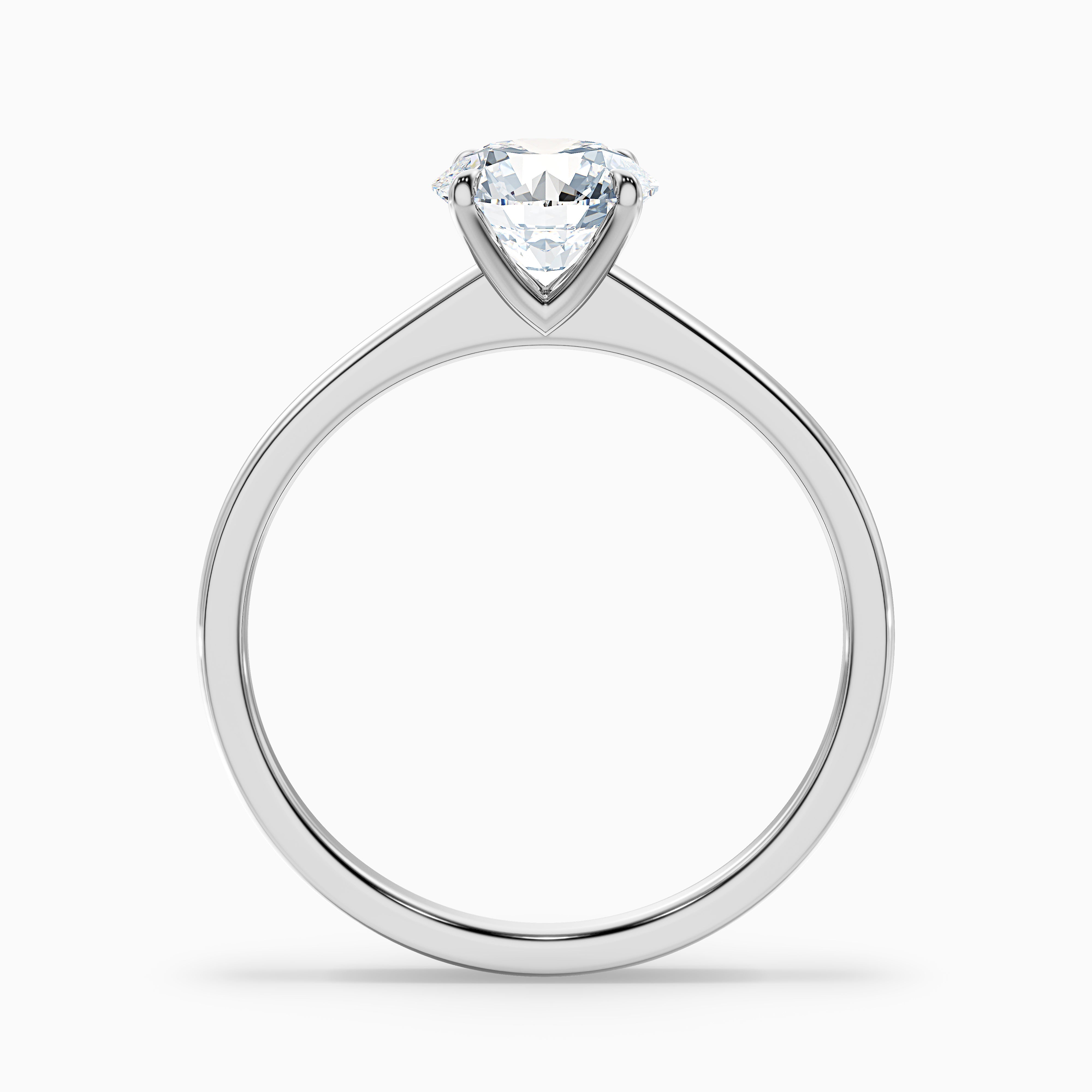 Alanna Round Solitaire Moissanite Ring