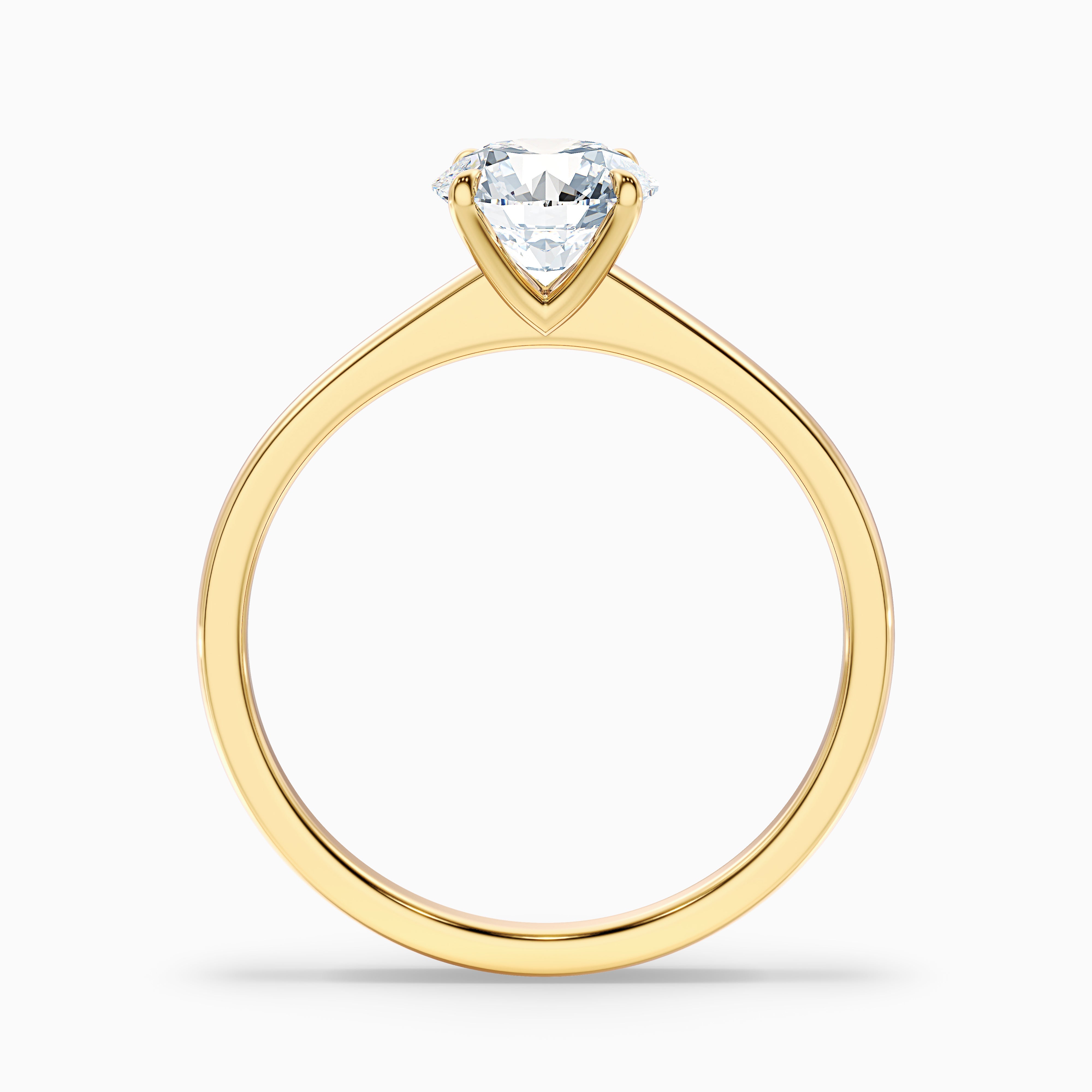 Alanna Round Solitaire Moissanite Ring