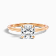 Amalia Cushion Solitaire Moissanite Ring