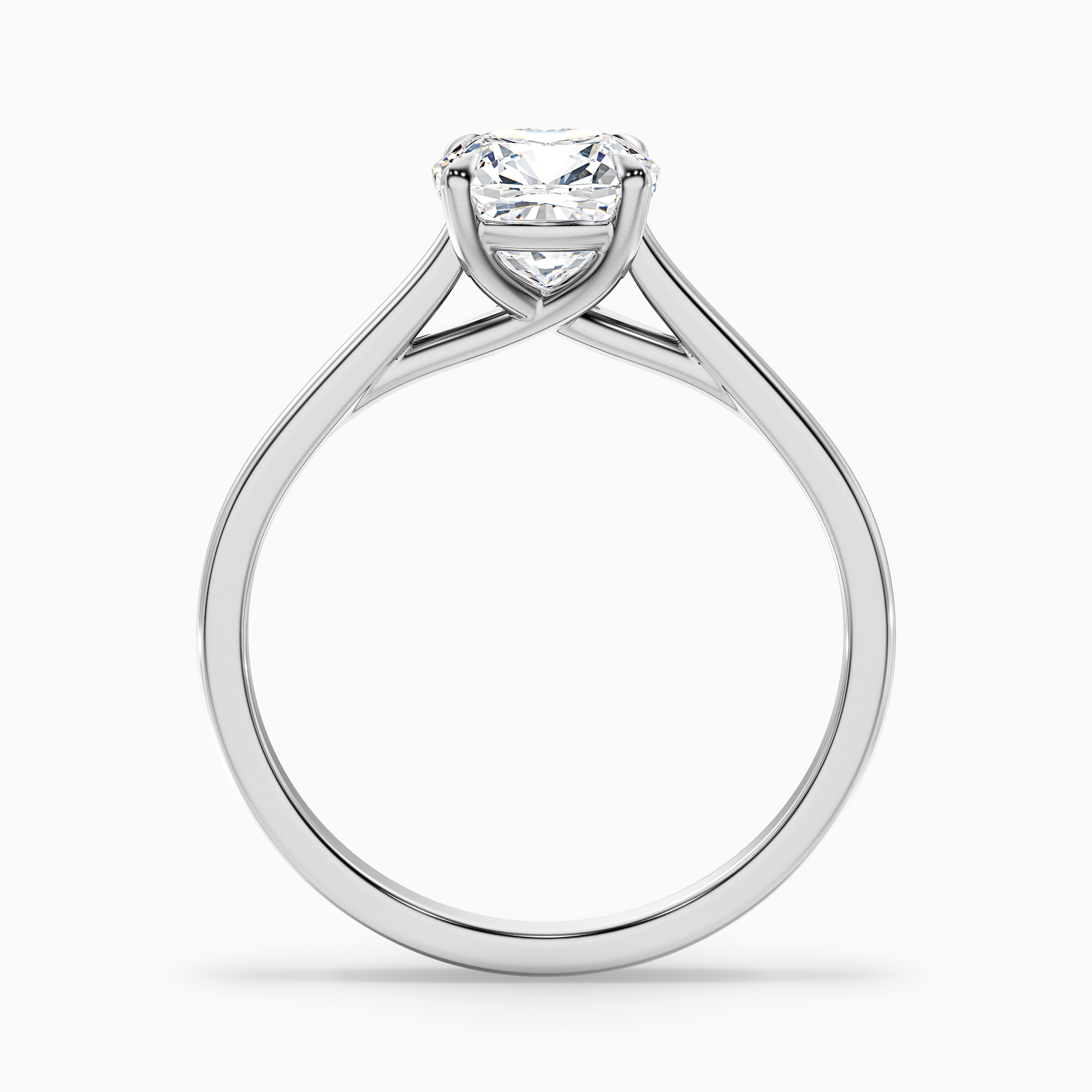 Amalia Cushion Solitaire Moissanite Ring