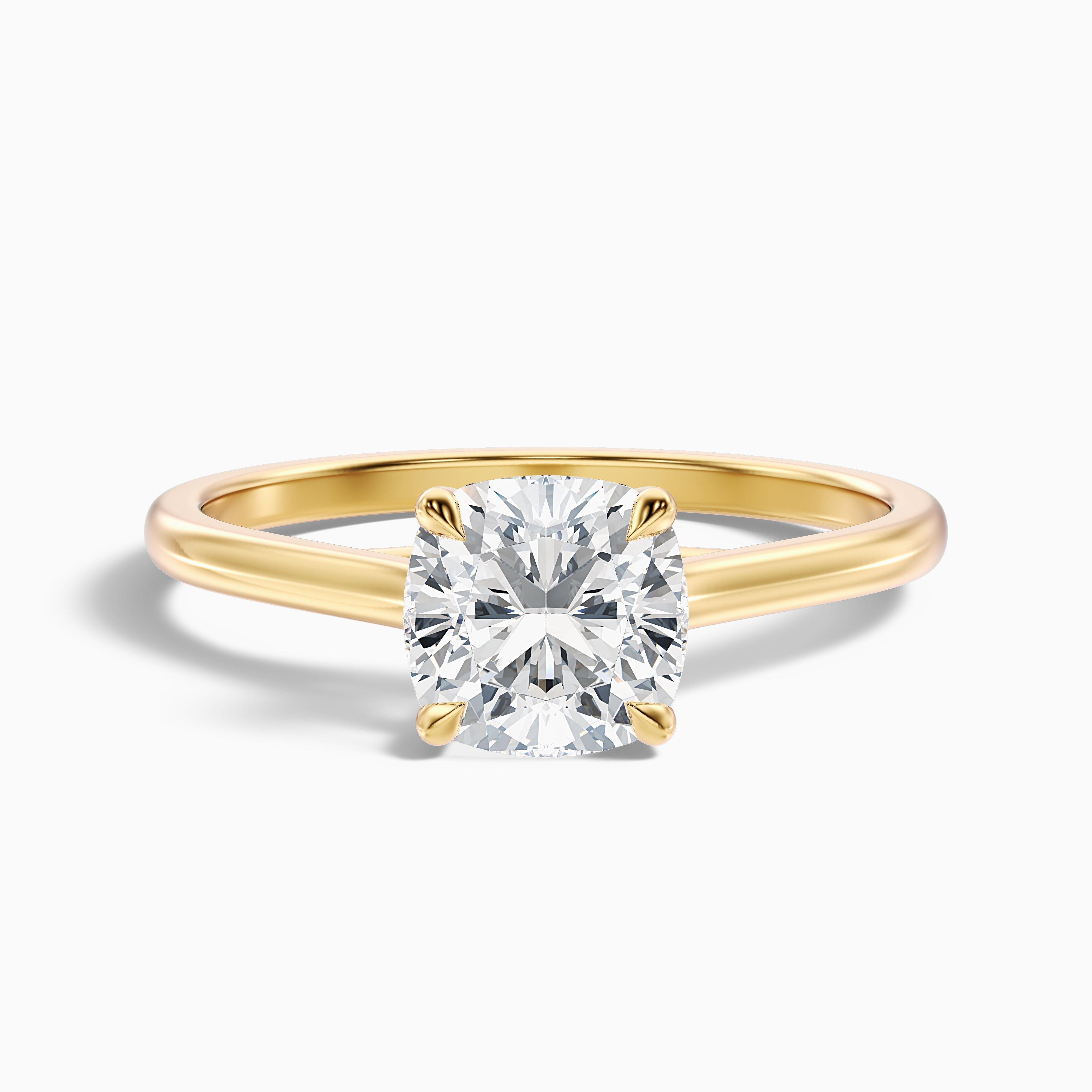 Amalia Cushion Solitaire Moissanite Ring