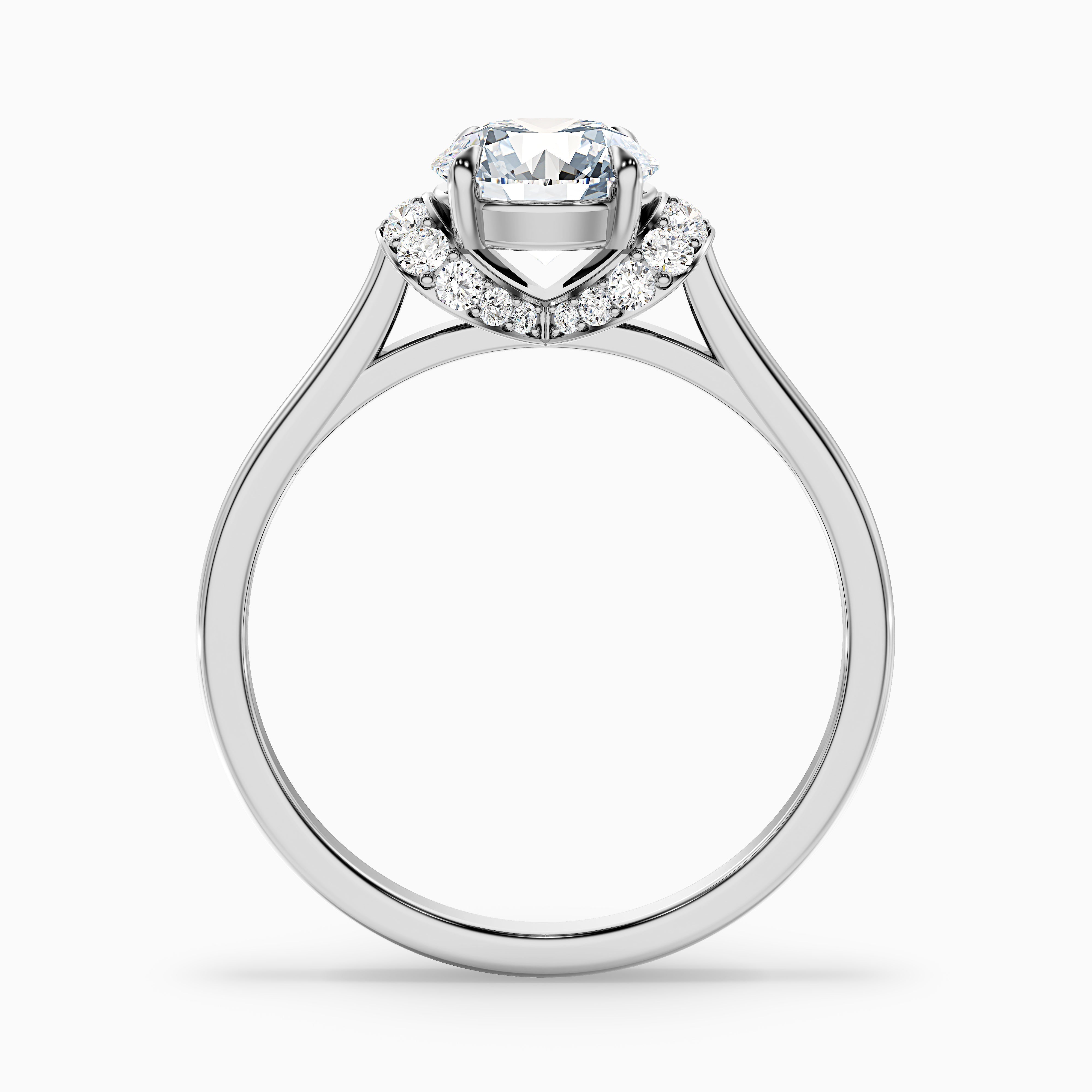 Aurelia Round Unique Moissanite Ring