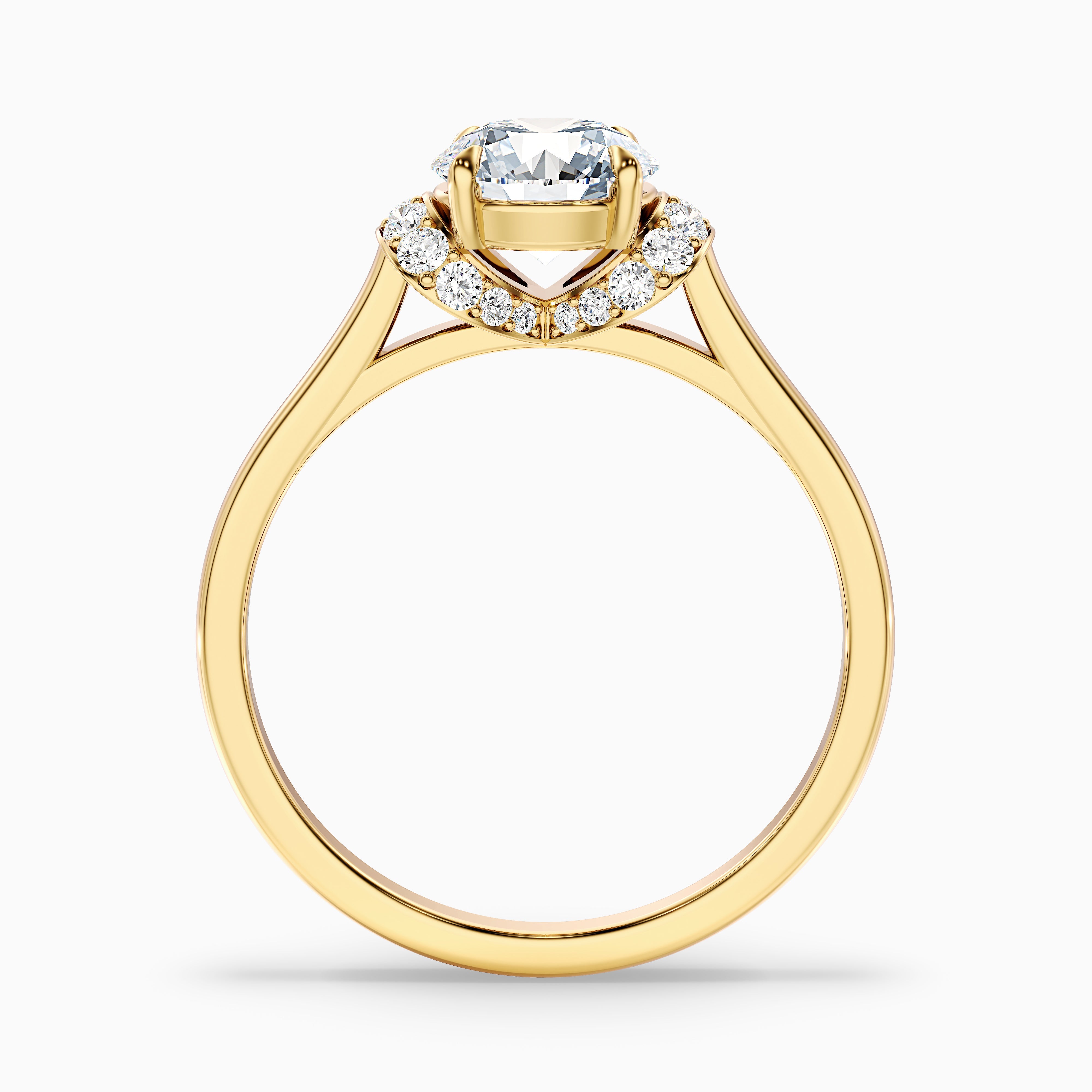 Aurelia Round Unique Moissanite Ring