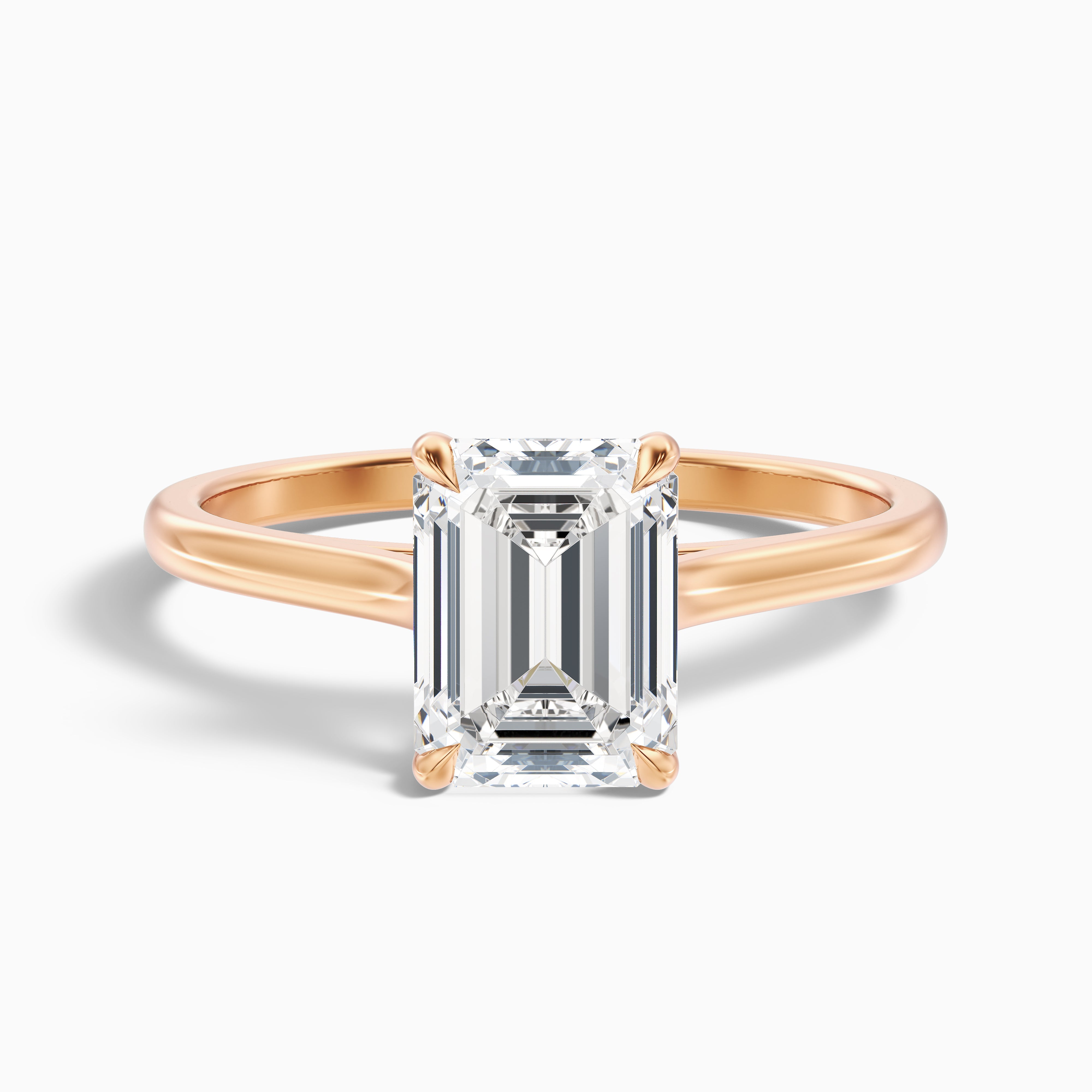Brooklyn Emerald Solitaire Wedding Ring