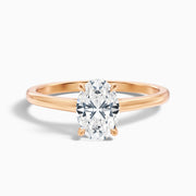 Cassandra Oval Solitaire Moissanite Ring
