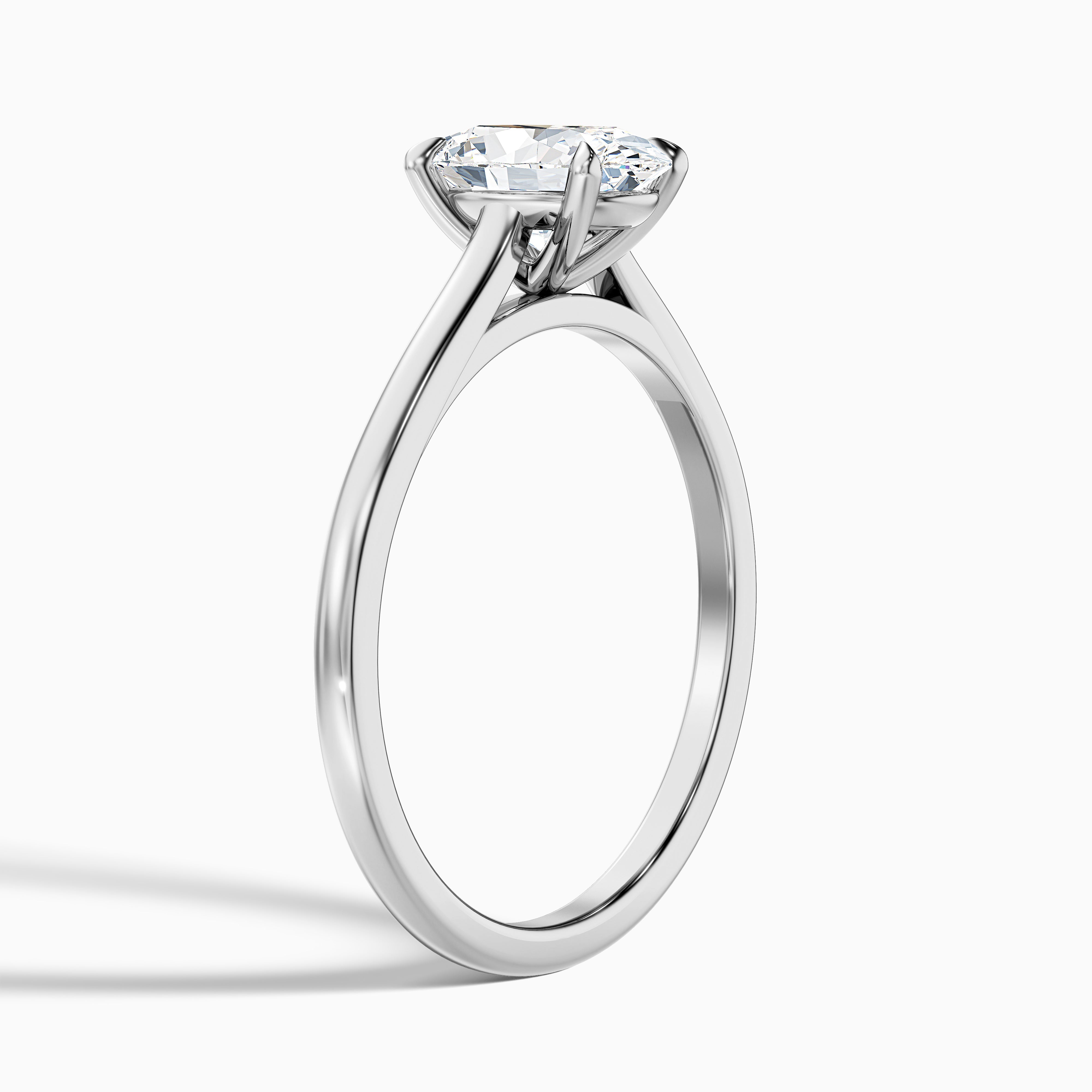Cassandra Oval Solitaire Moissanite Ring