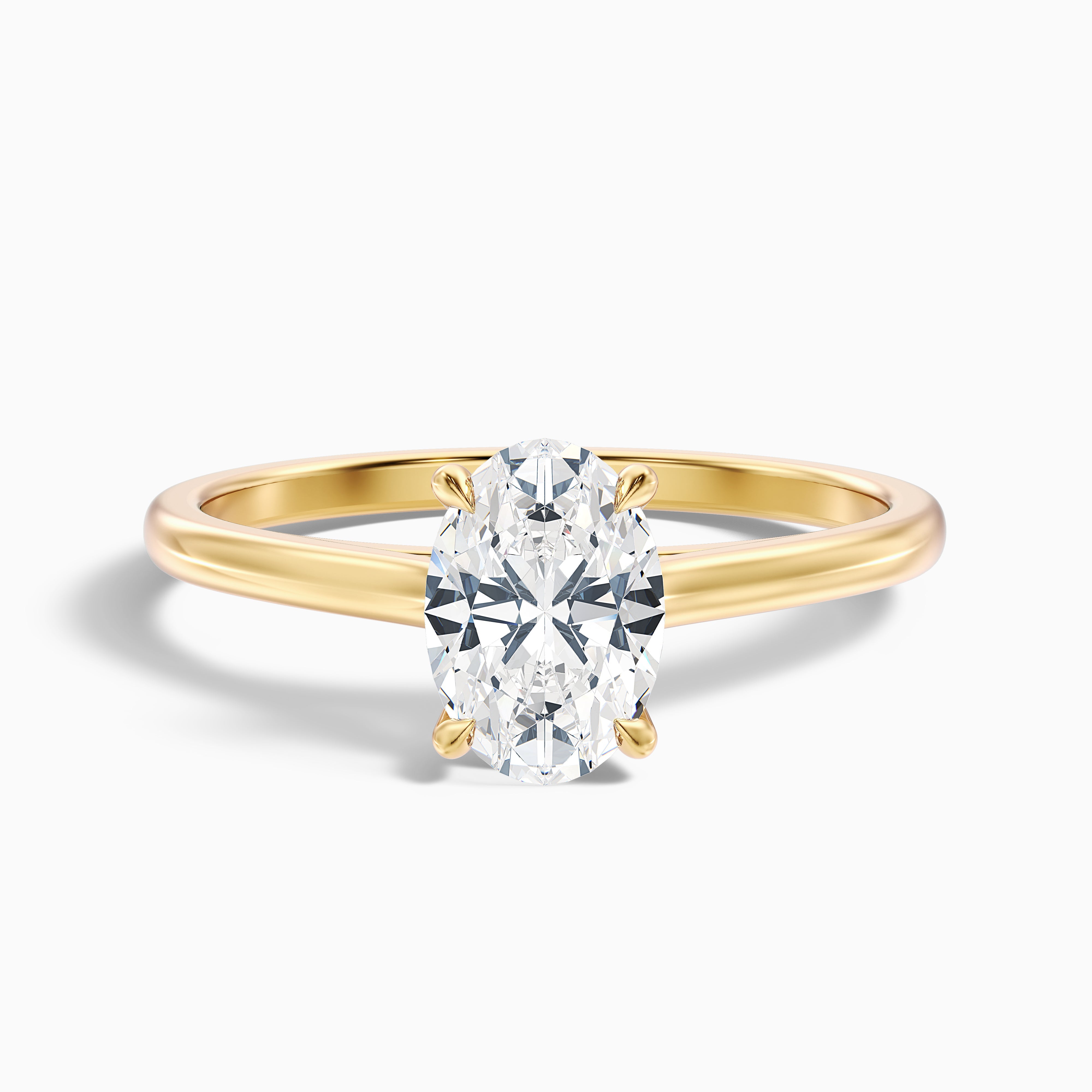 Cassandra Oval Solitaire Lab Grown Diamond Ring