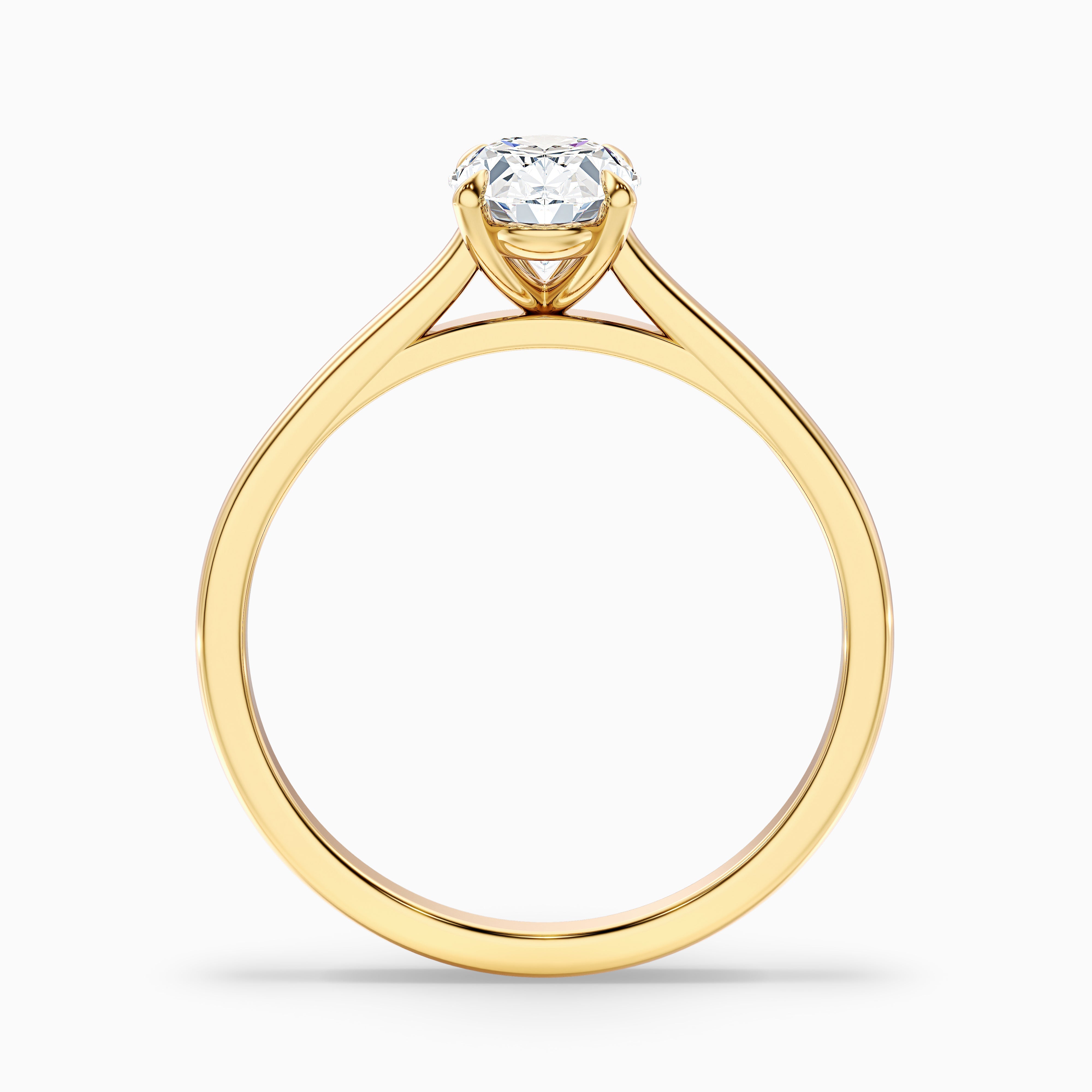 Cassandra Oval Solitaire Lab Grown Diamond Ring