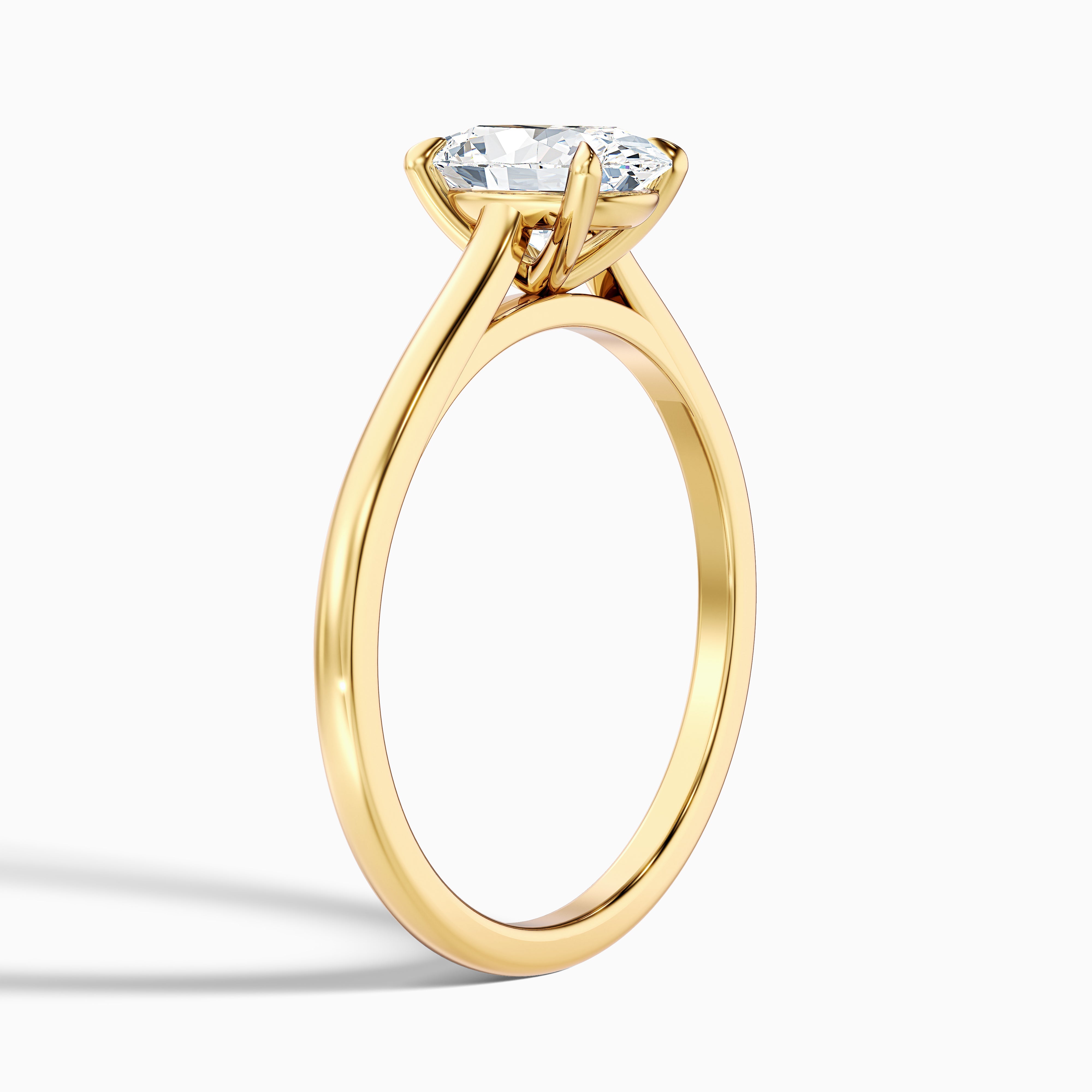 Cassandra Oval Solitaire Lab Grown Diamond Ring
