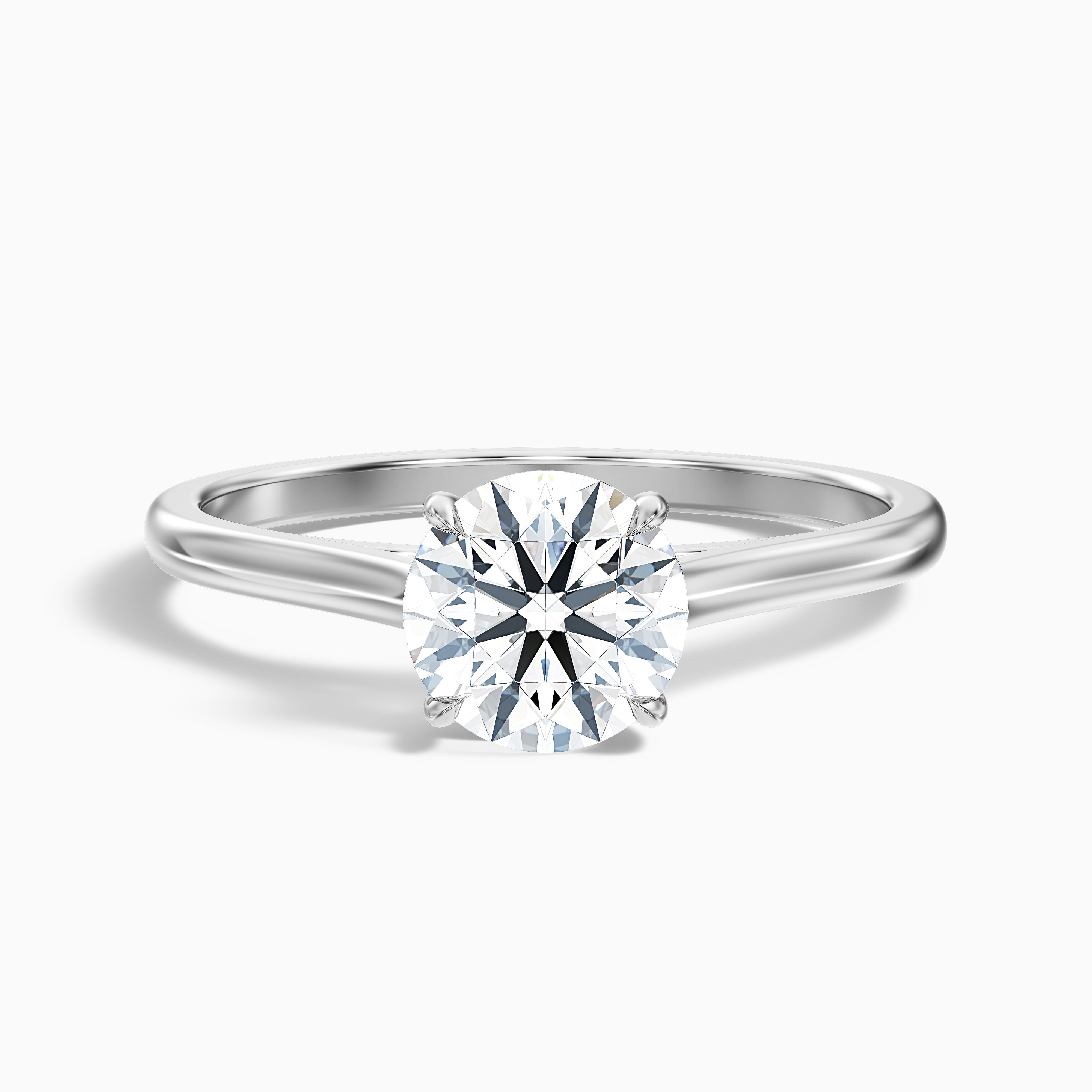 Coraline Round Solitaire Moissanite Ring