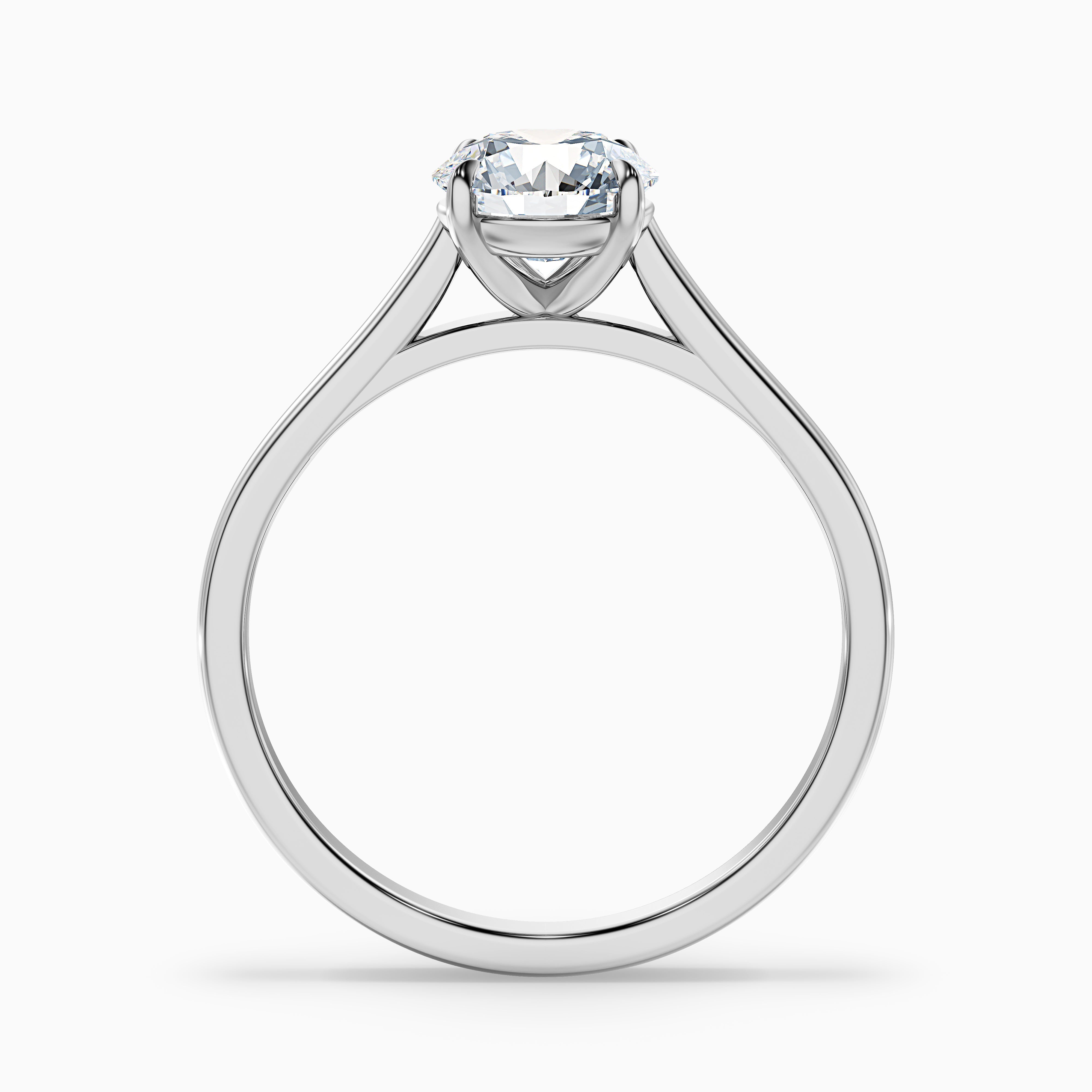 Coraline Round Solitaire Moissanite Ring