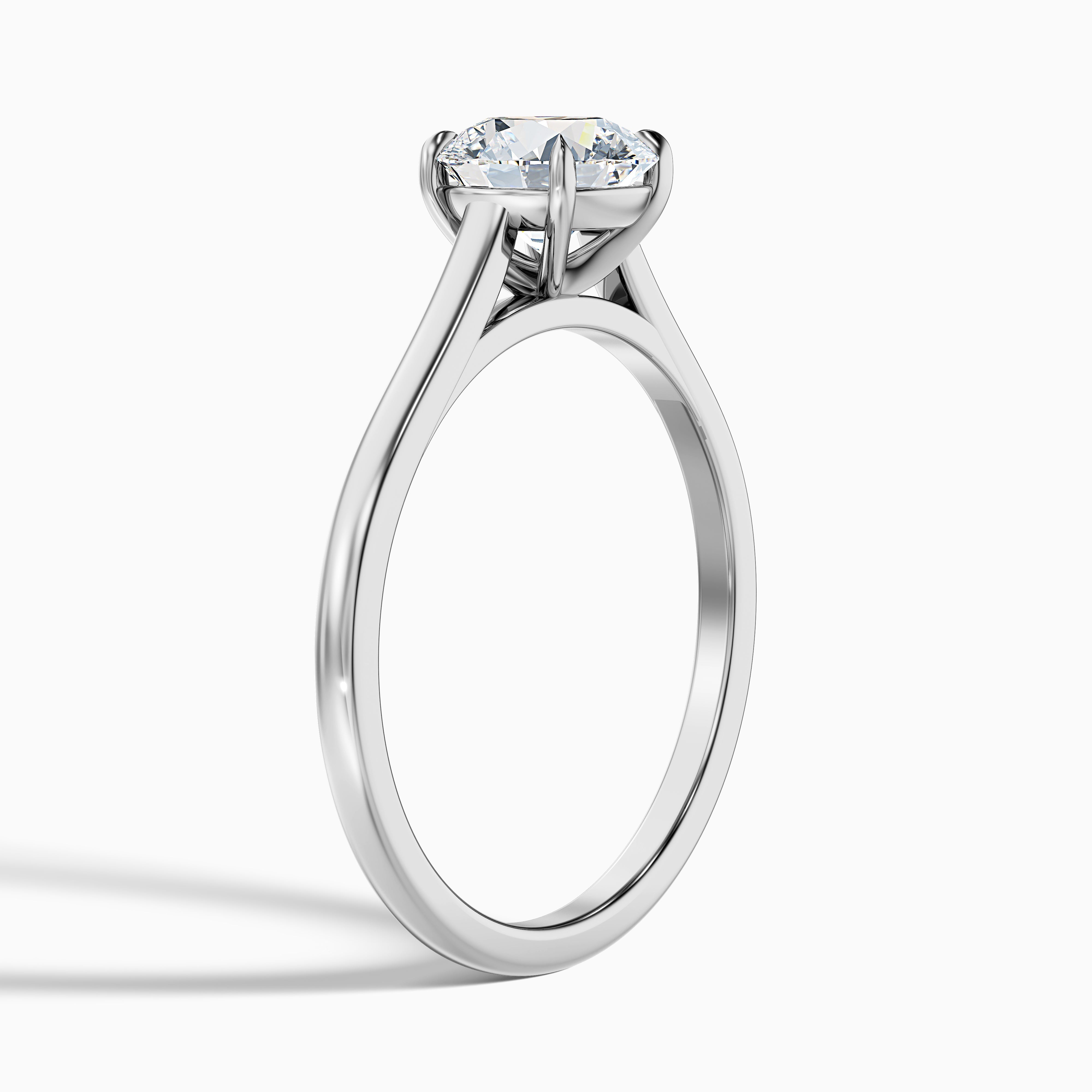 Coraline Round Solitaire Moissanite Ring