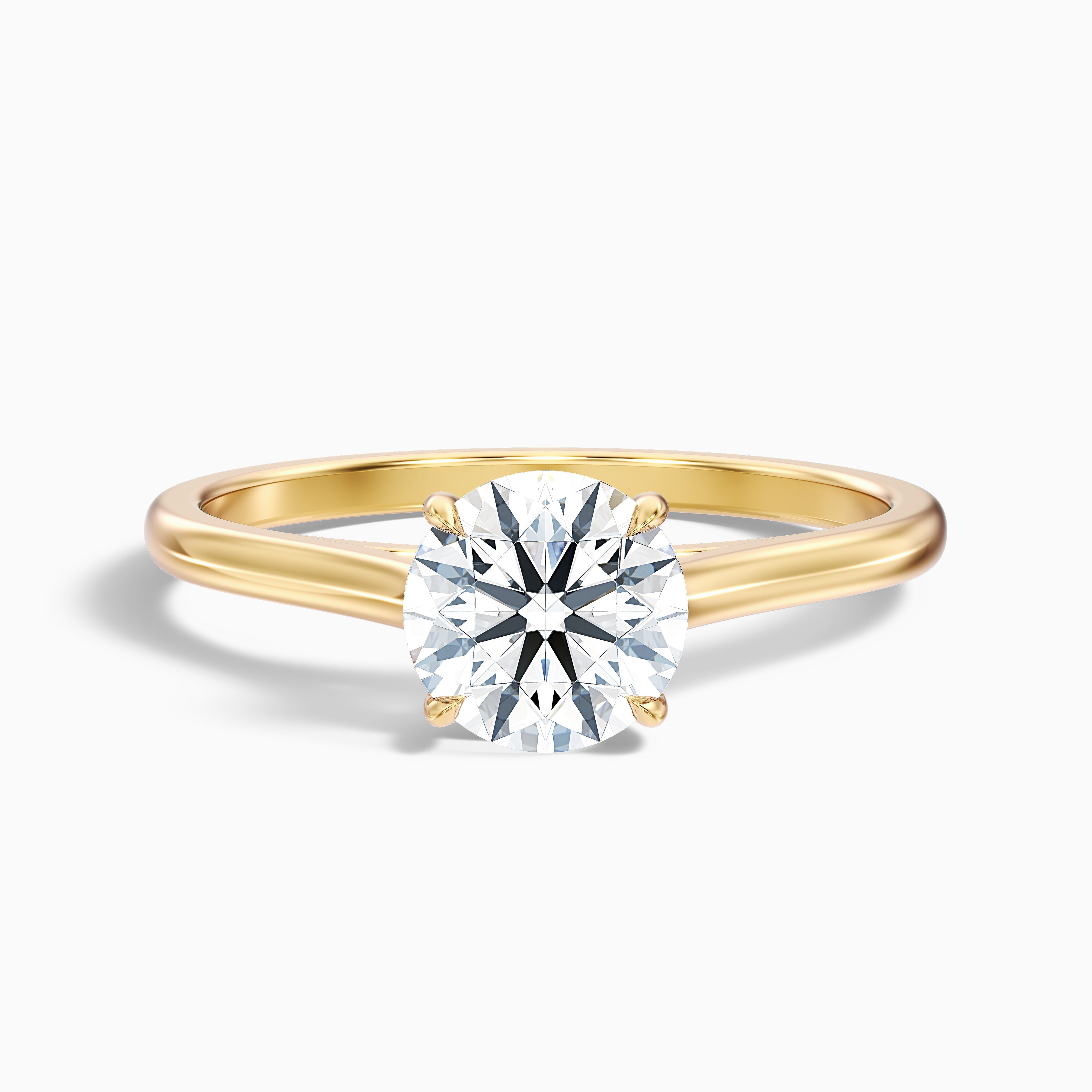 Coraline Round Solitaire Moissanite Ring