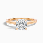 Dakota Cushion Solitaire Moissanite Ring