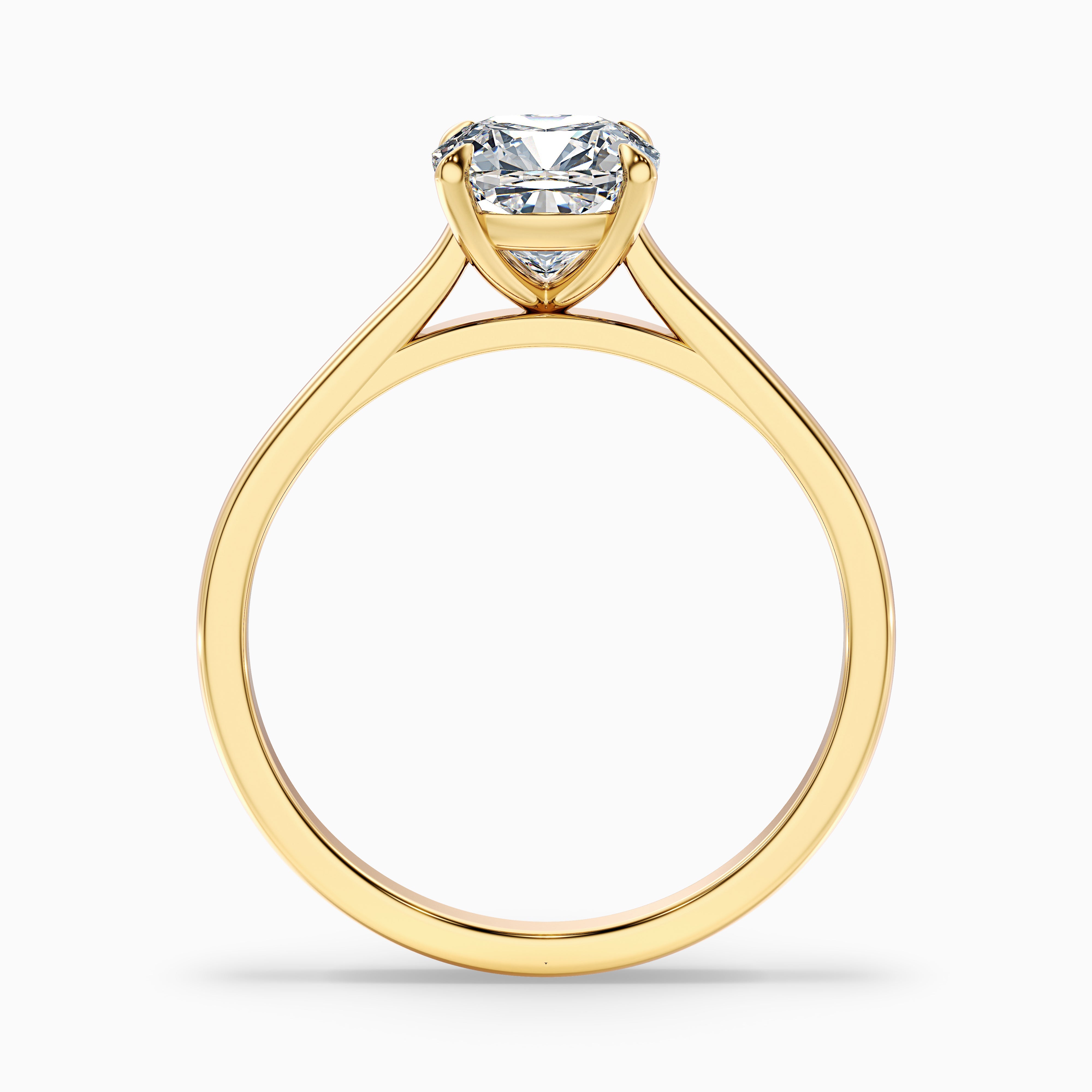 Dakota Cushion Solitaire Moissanite Ring