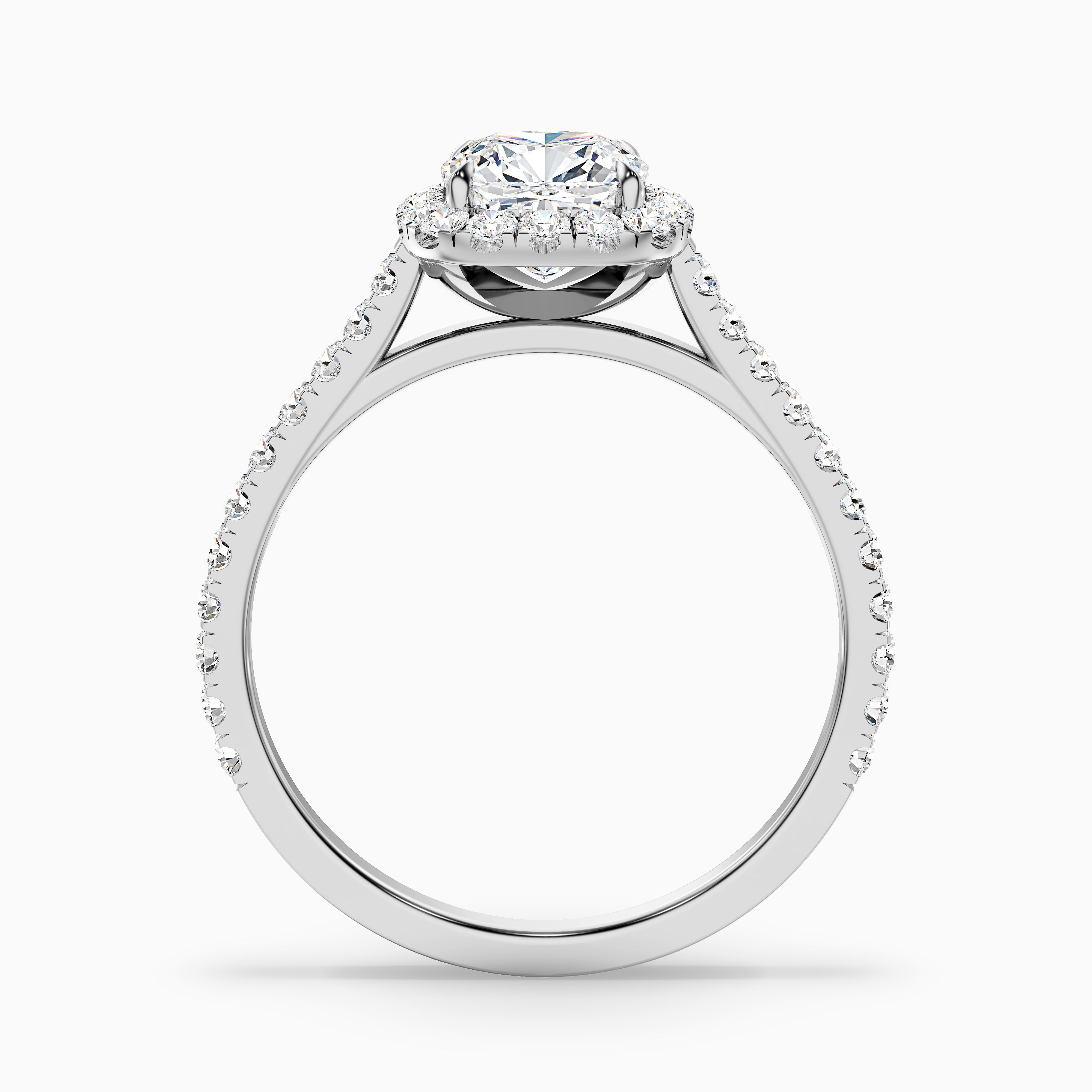 Destiny Cushion Pave Halo Lab Grown Diamond Ring