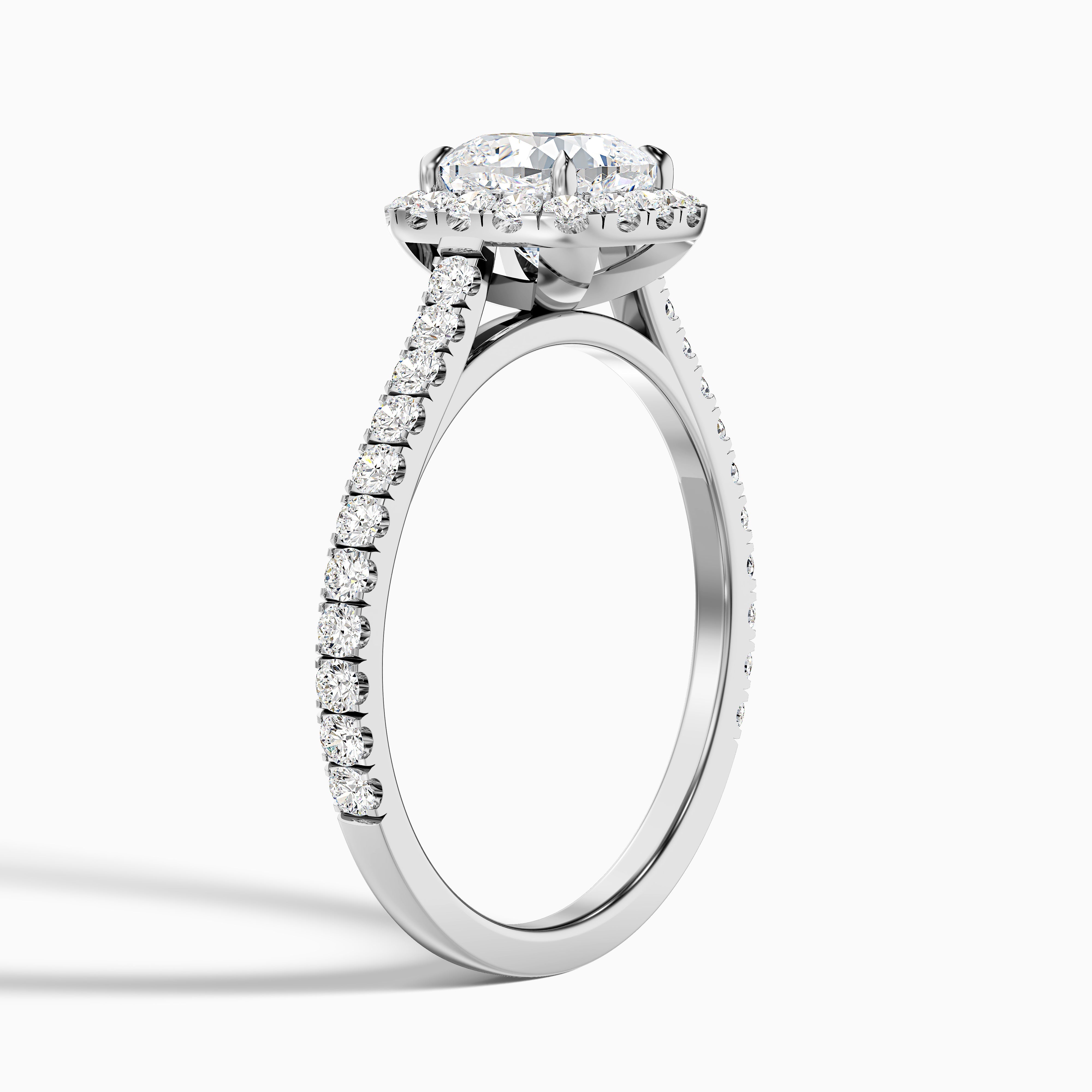 Destiny Cushion Pave Halo Lab Grown Diamond Ring