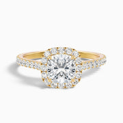 Destiny Cushion Pave Halo Lab Grown Diamond Ring