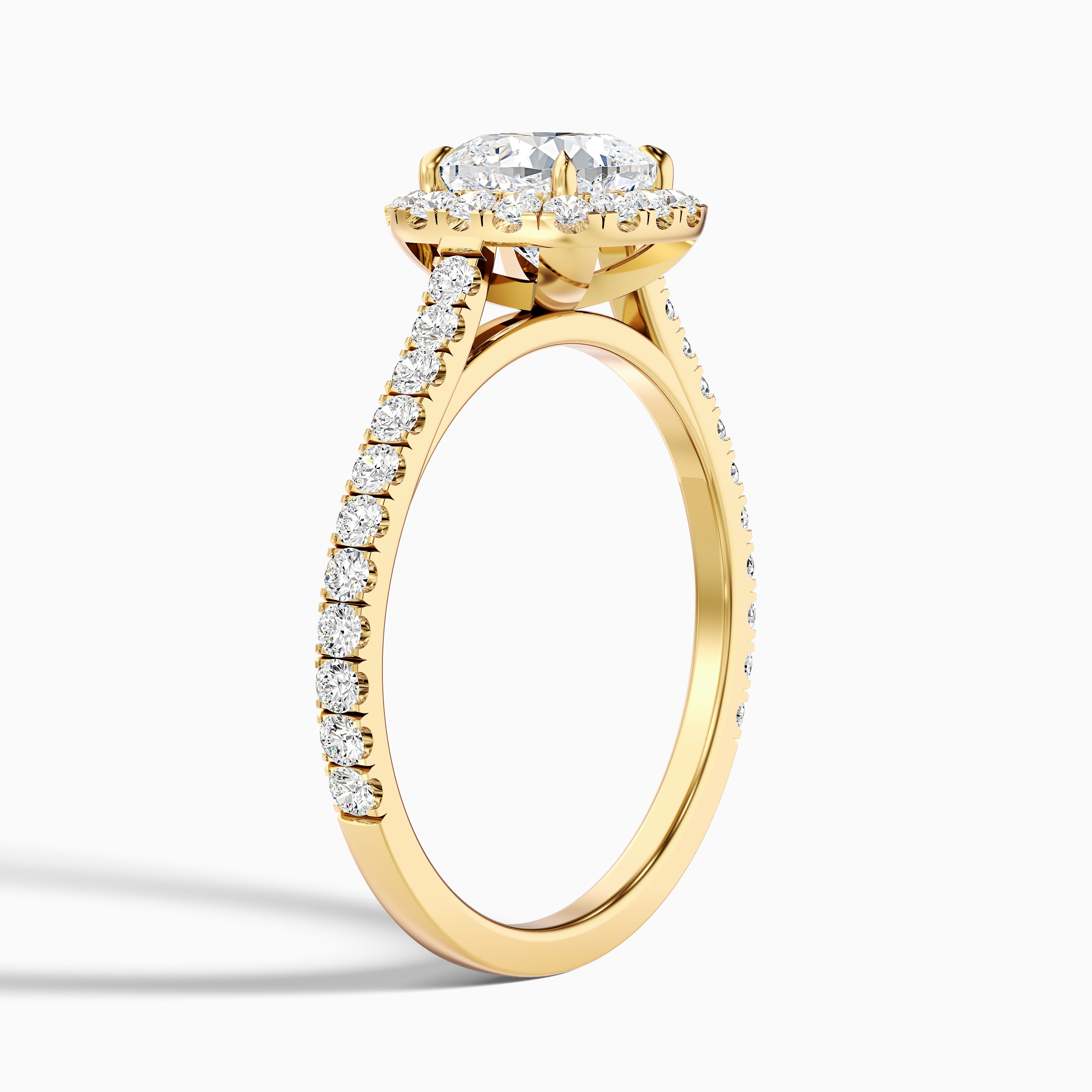 Destiny Cushion Pave Halo Lab Grown Diamond Ring