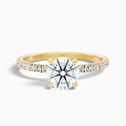 Fabianna Round Hidden Halo Lab Grown Diamond Ring