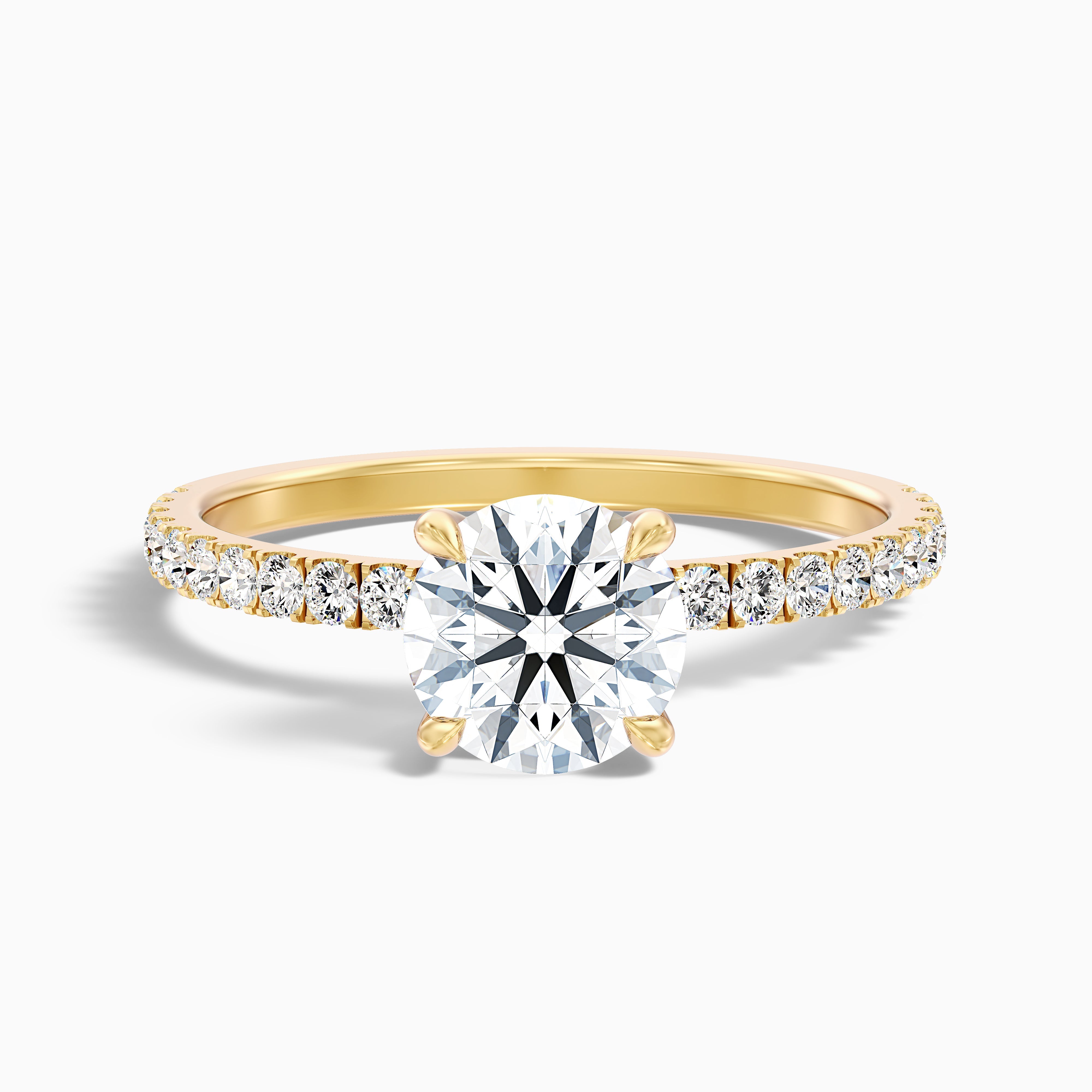 Fabianna Round Hidden Halo Moissanite Ring