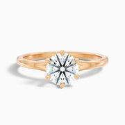 Gabriella Round Solitaire Moissanite Promise Ring