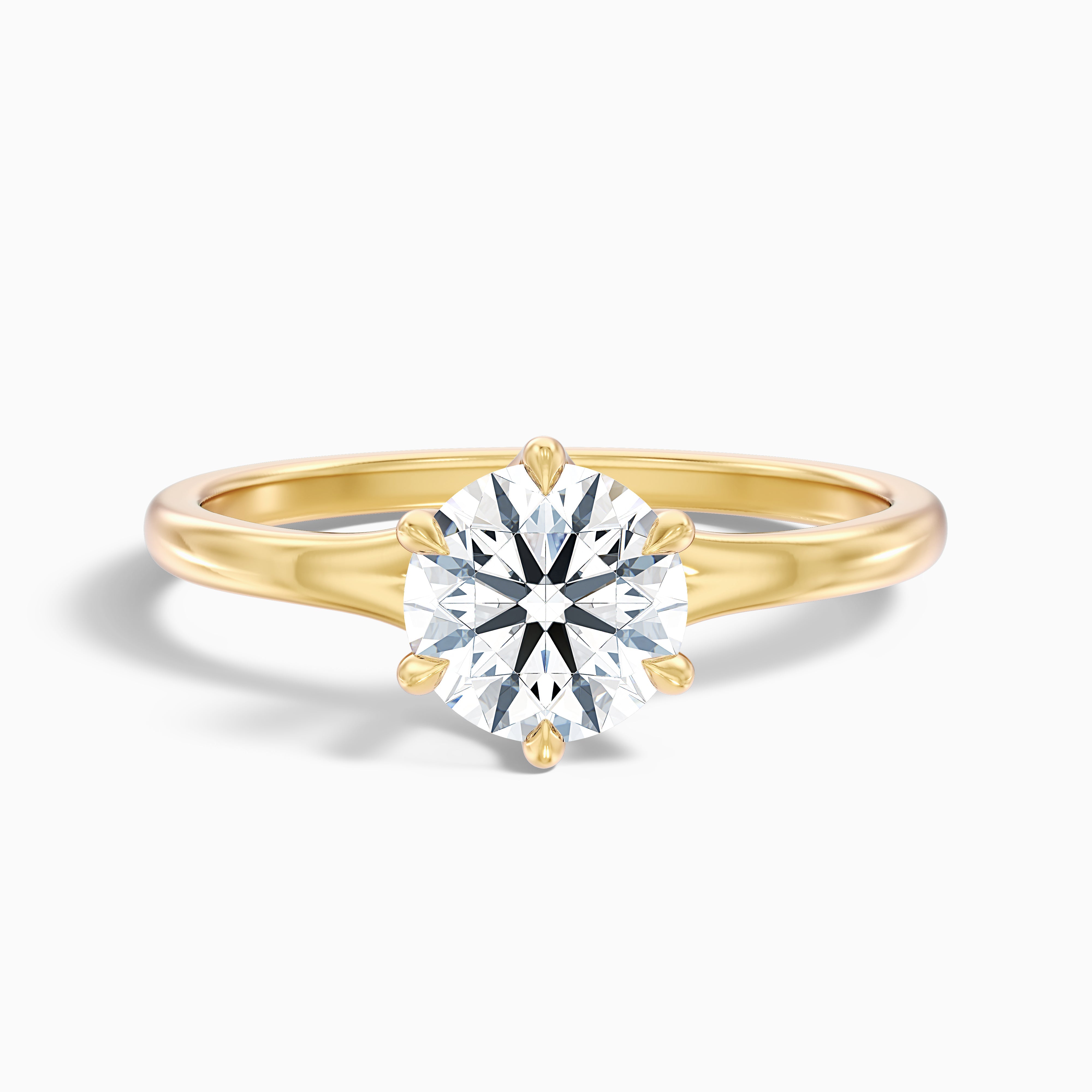 Gabriella Round Solitaire Moissanite Promise Ring