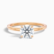 Georgia Round Solitaire Moissanite Engagement Ring