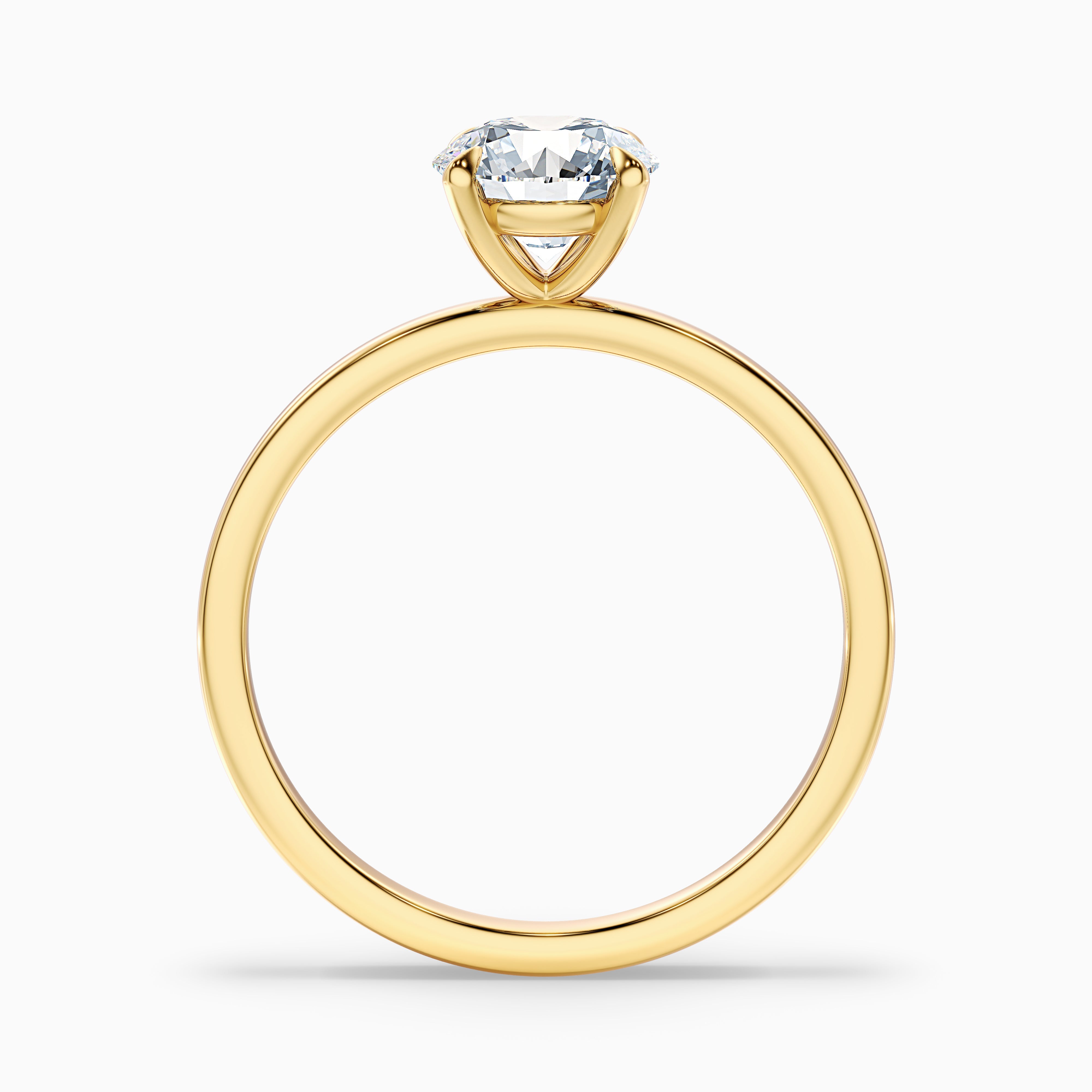 Georgia Round Solitaire Moissanite Engagement Ring
