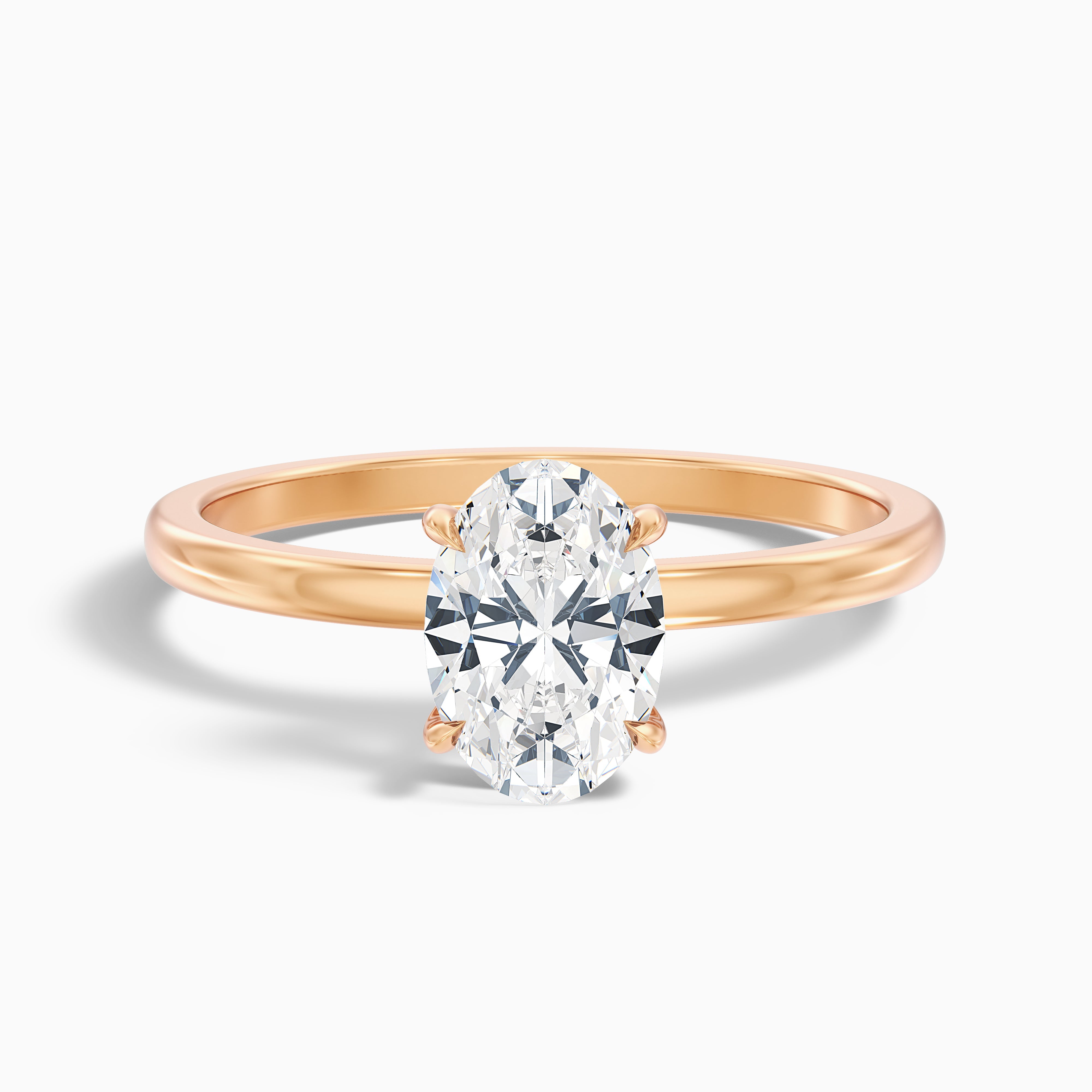 Gloriana Oval Solitaire Wedding Ring