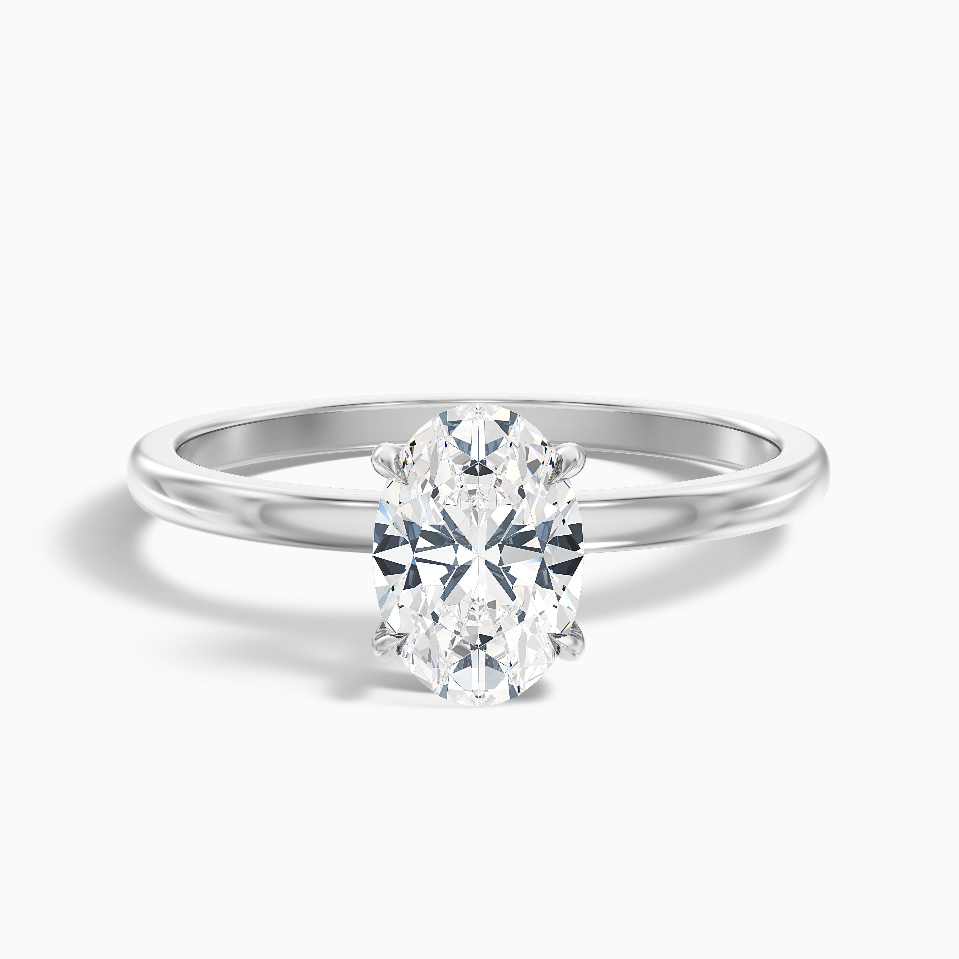 Gloriana Oval Solitaire Moissanite Ring