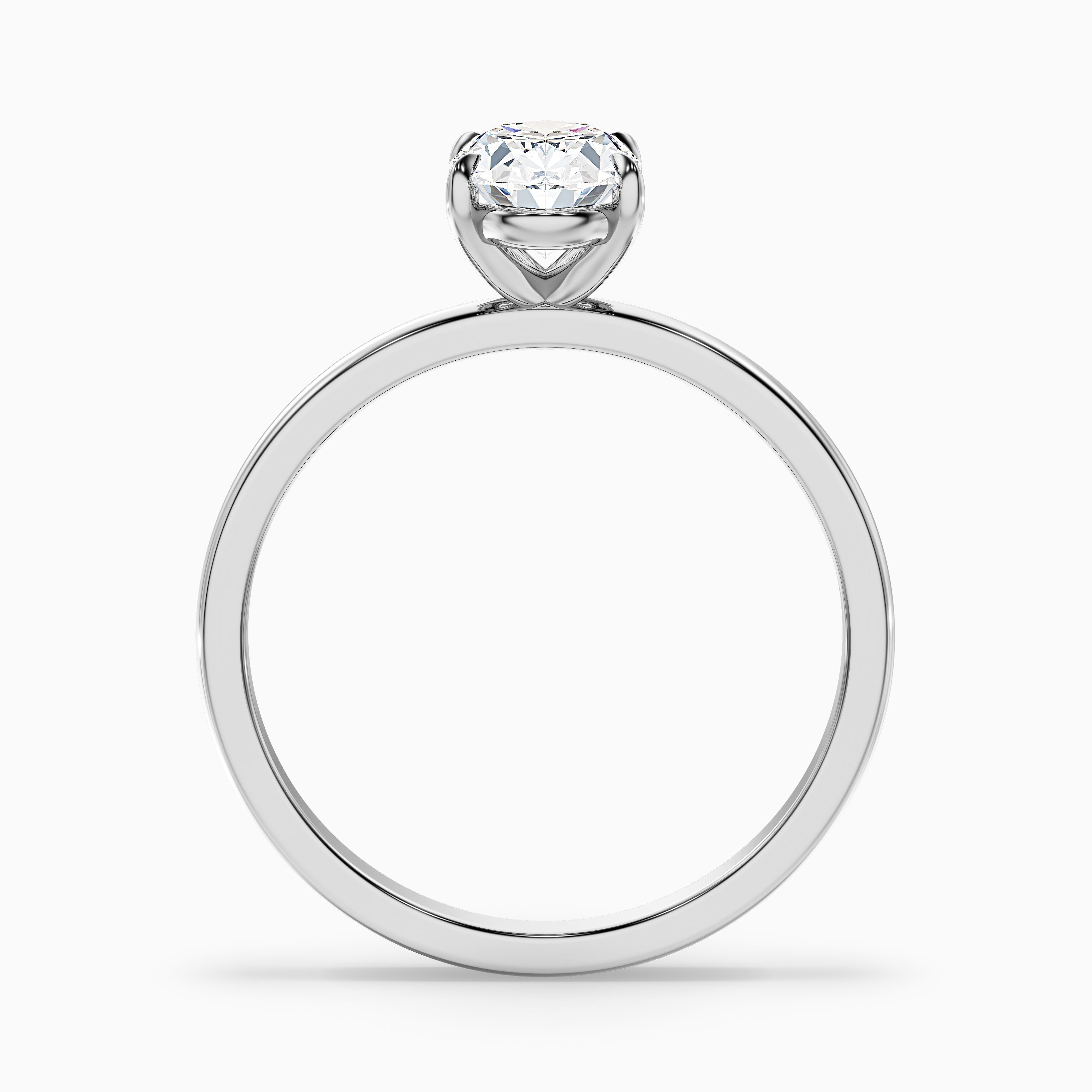 Gloriana Oval Solitaire Moissanite Ring