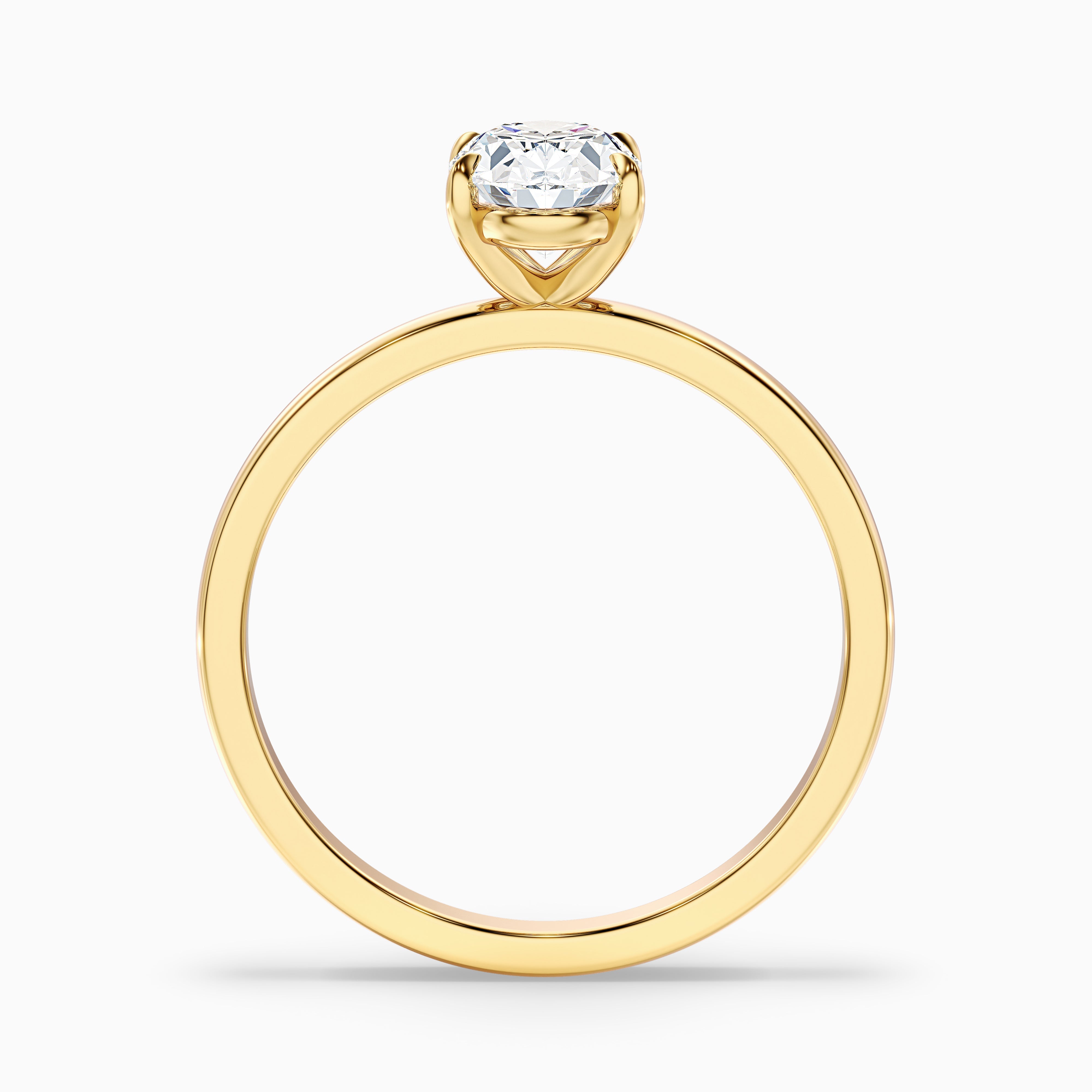 Gloriana Oval Solitaire Moissanite Ring