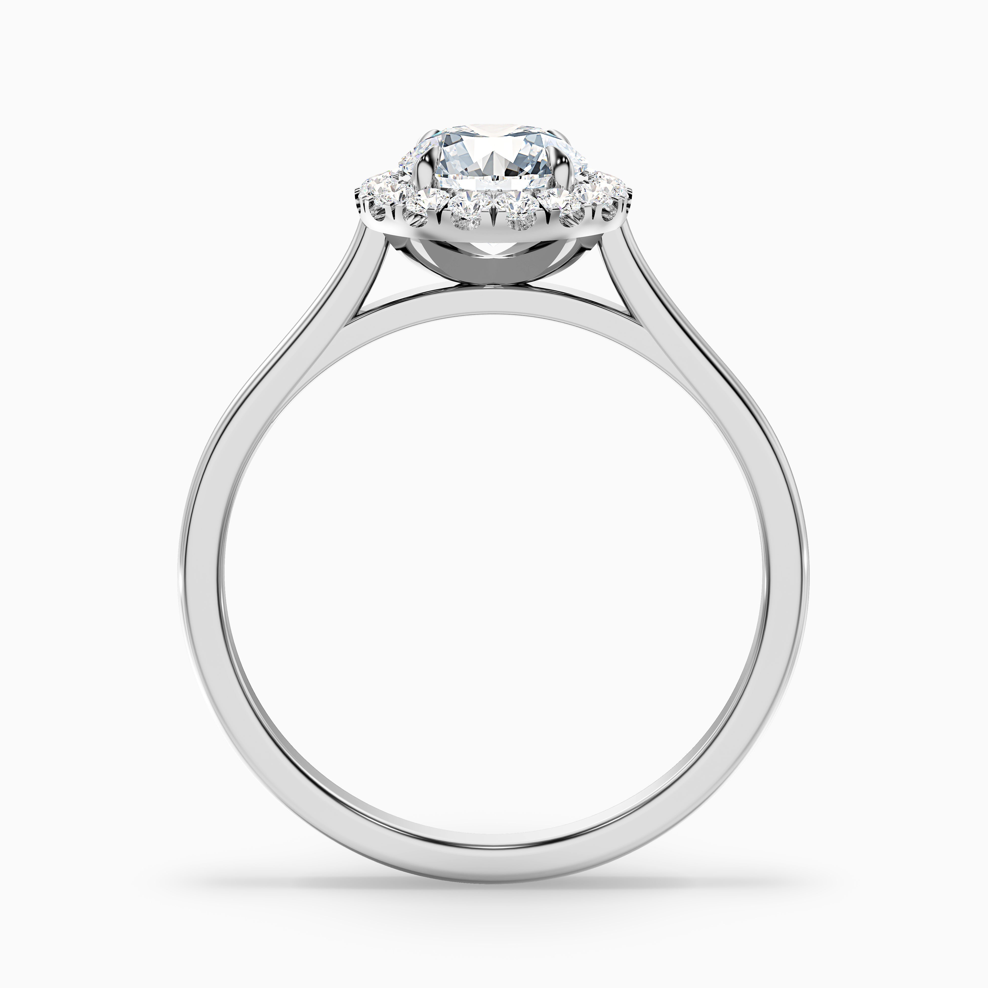 Gracelyn Round Halo Lab Grown Diamond Ring