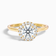 Gracelyn Round Halo Lab Grown Diamond Ring