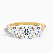 Hannah Round Three Stone Lab Grown Diamond Engagement Ring