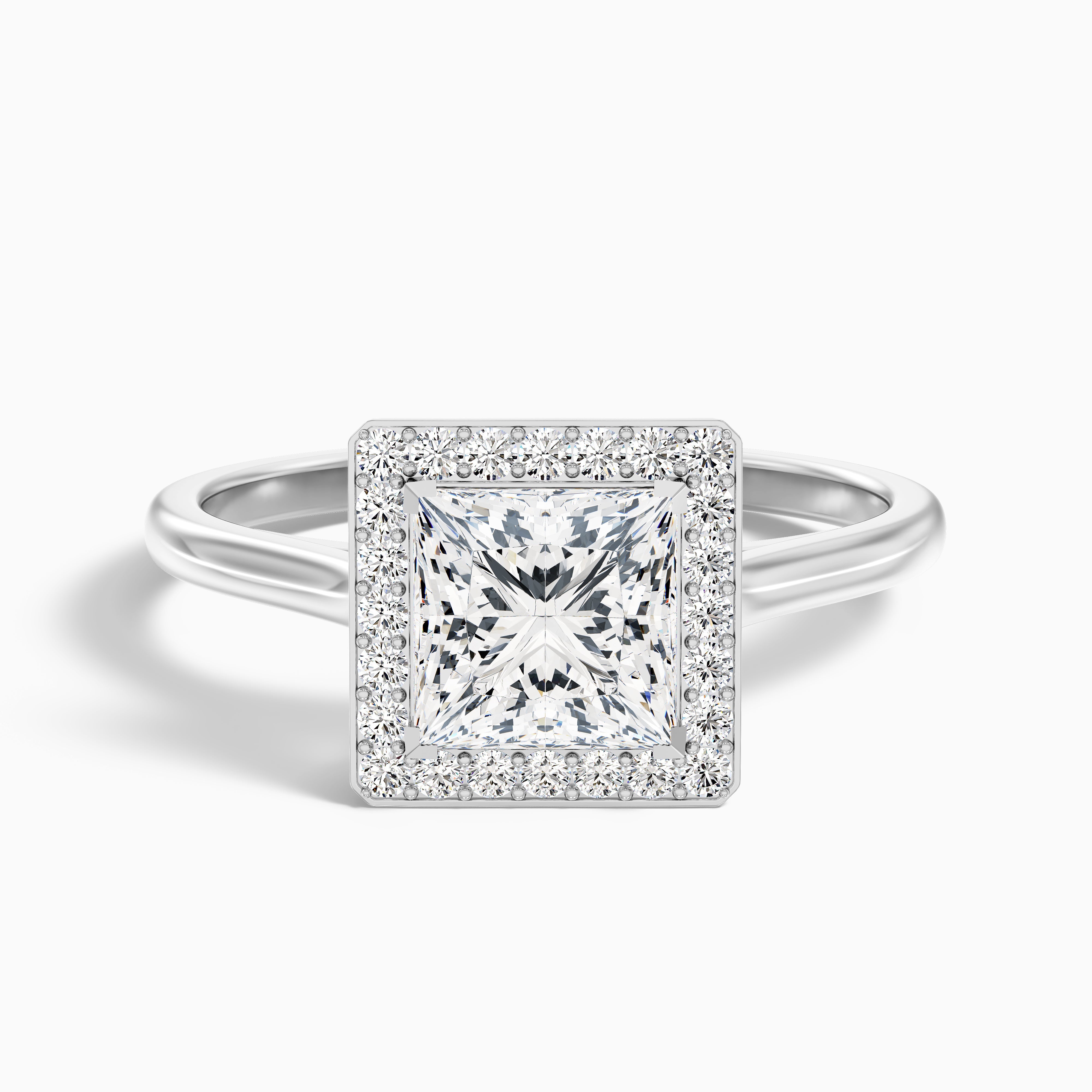 Harper Princess Halo Lab Grown Diamond Ring