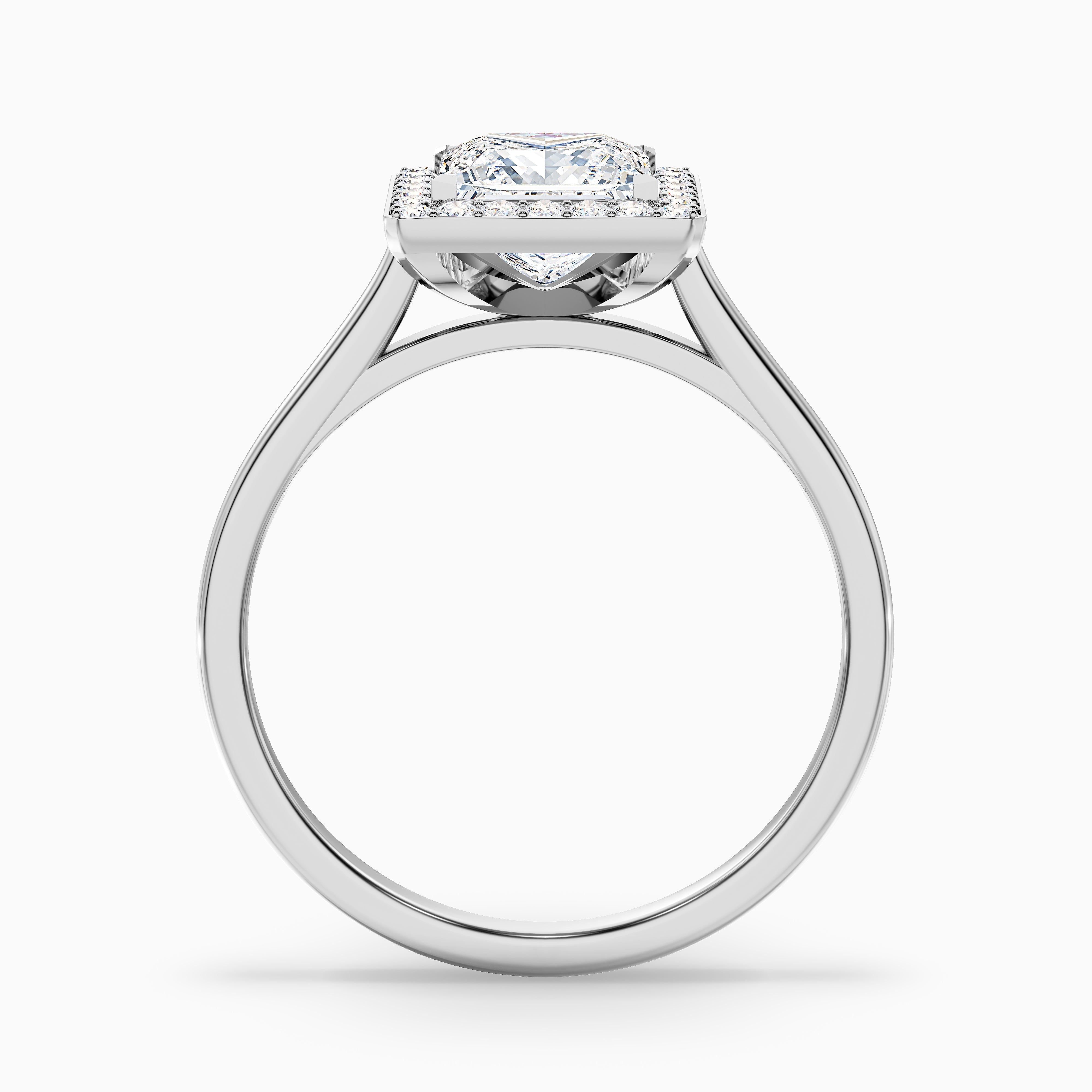 Harper Princess Halo Lab Grown Diamond Ring