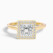 Harper Princess Halo Lab Grown Diamond Ring