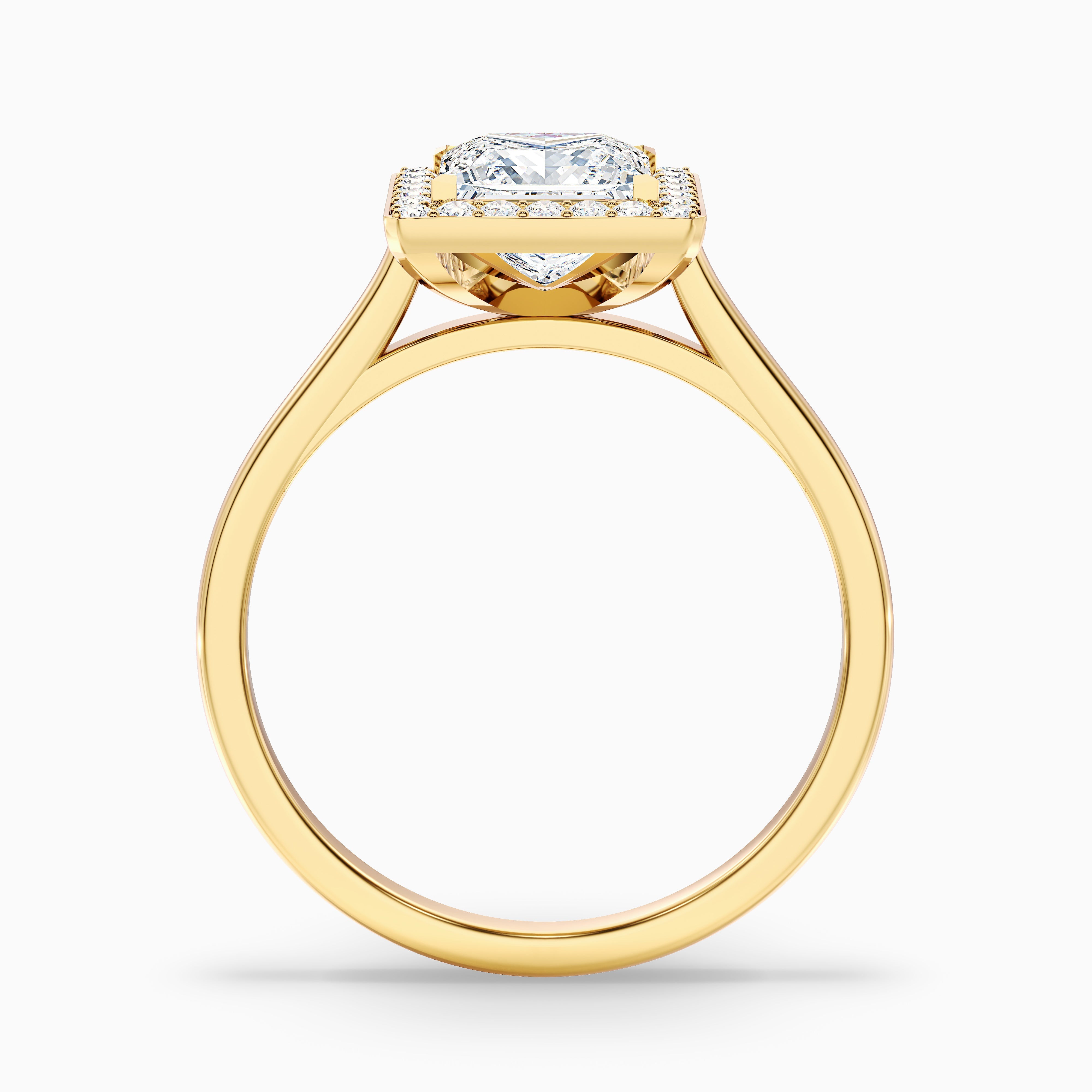 Harper Princess Halo Lab Grown Diamond Ring