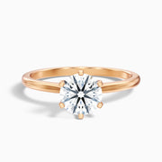 Heather Round Solitaire Moissanite Promise Ring