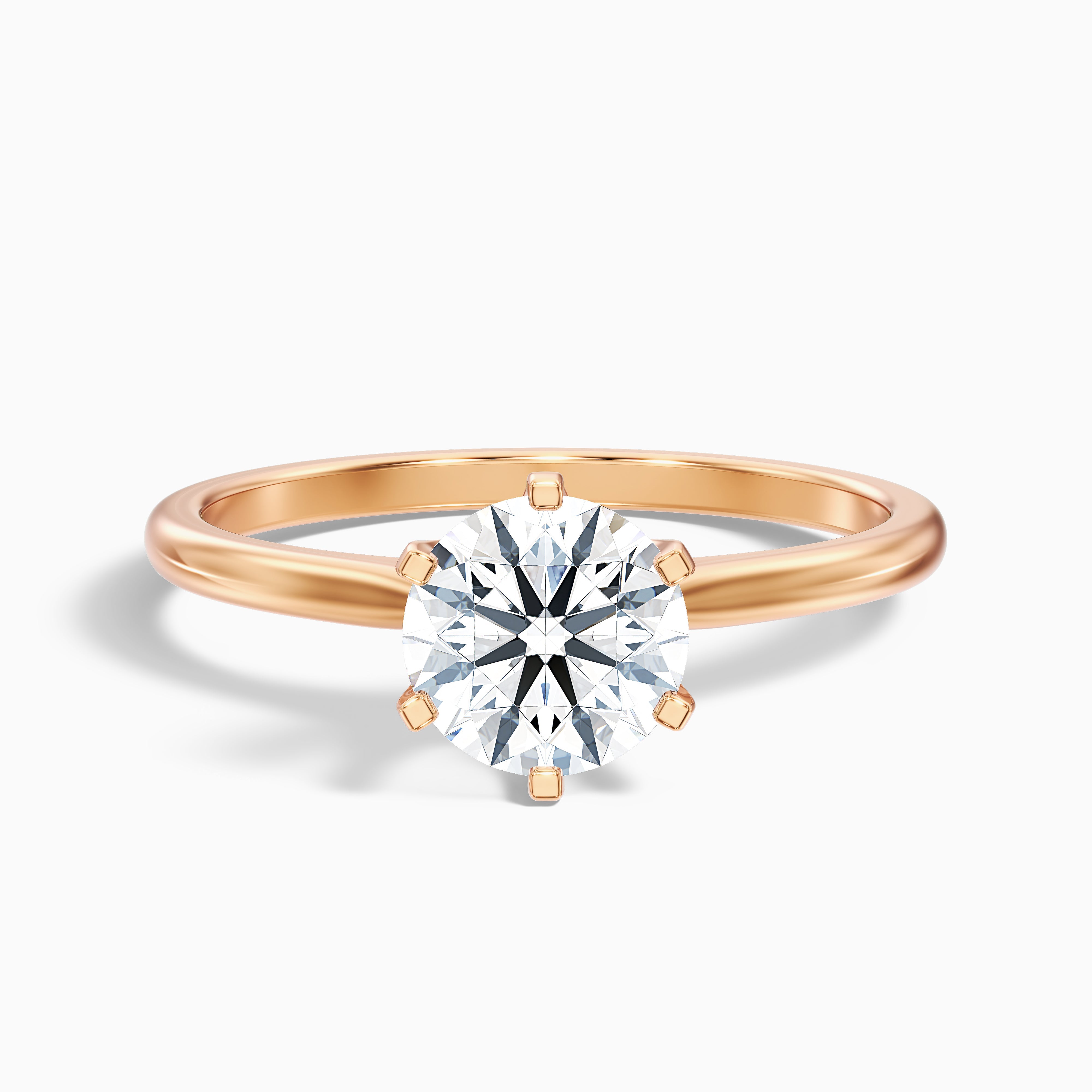 Heather Round Solitaire Moissanite Promise Ring