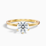 Heather Round Solitaire Lab Grown Diamond Promise Ring