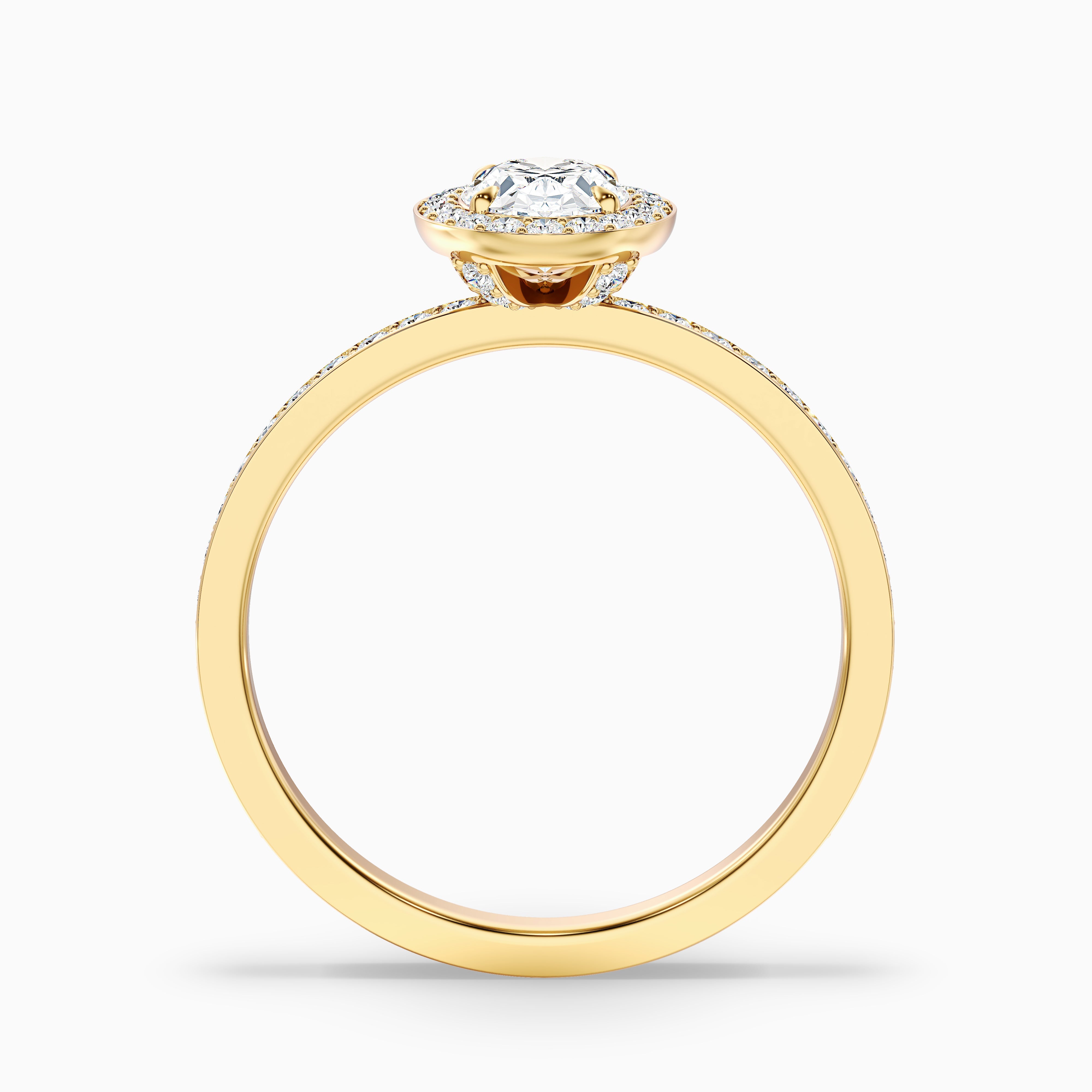 Jessica Oval Halo Channel Set Moissanite Ring
