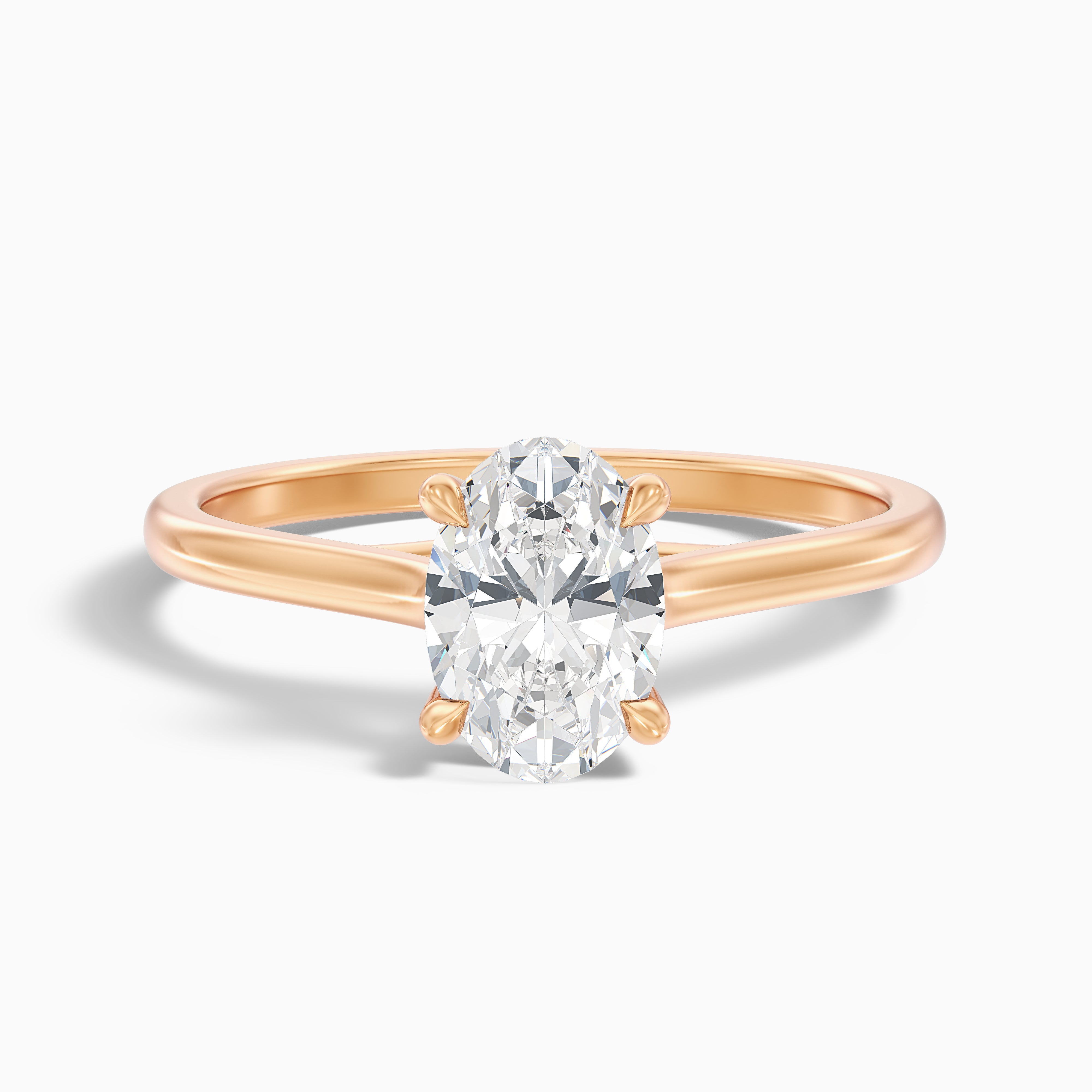 Kaitlyn Oval Solitaire Moissanite Ring