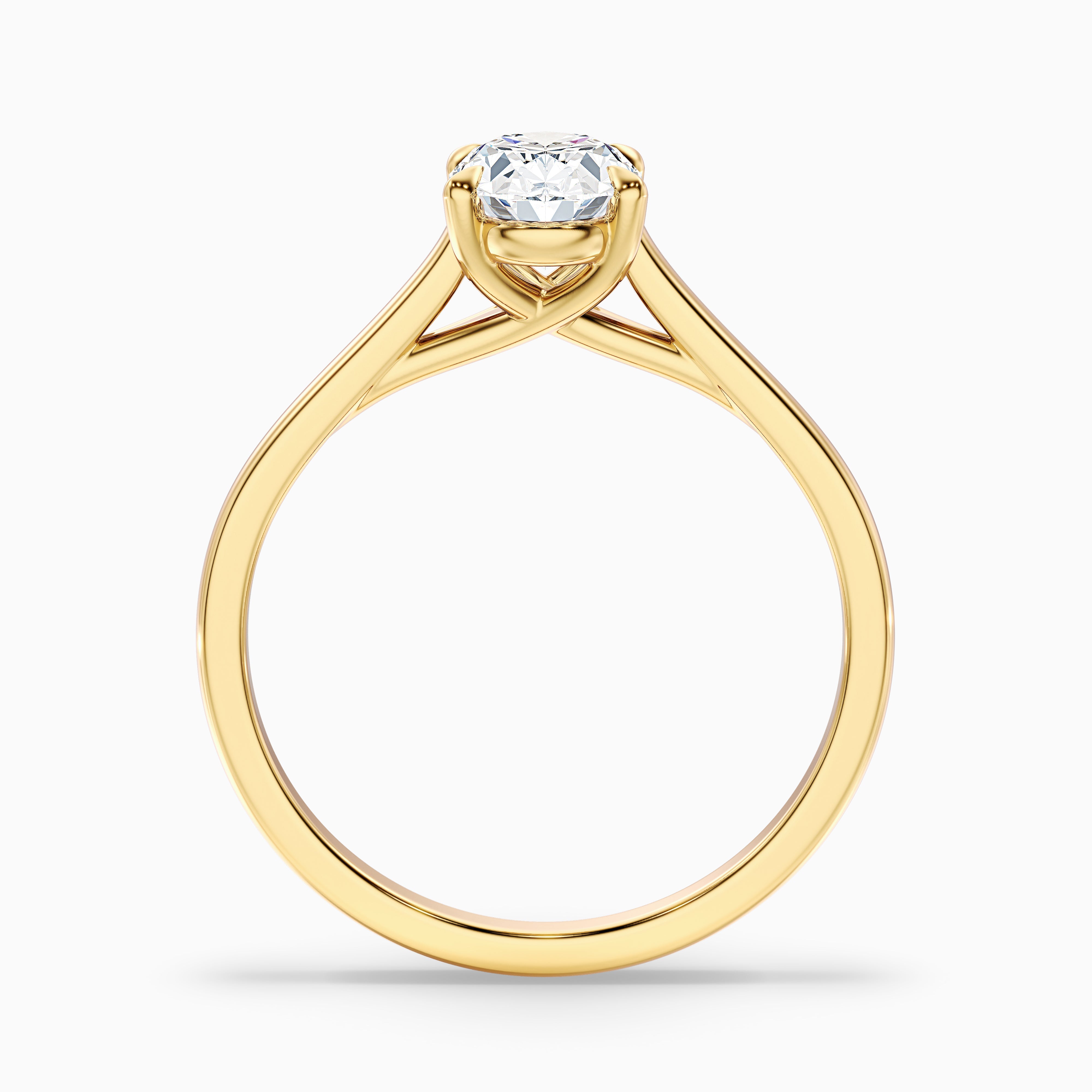 Kaitlyn Oval Solitaire Lab Grown Diamond Ring