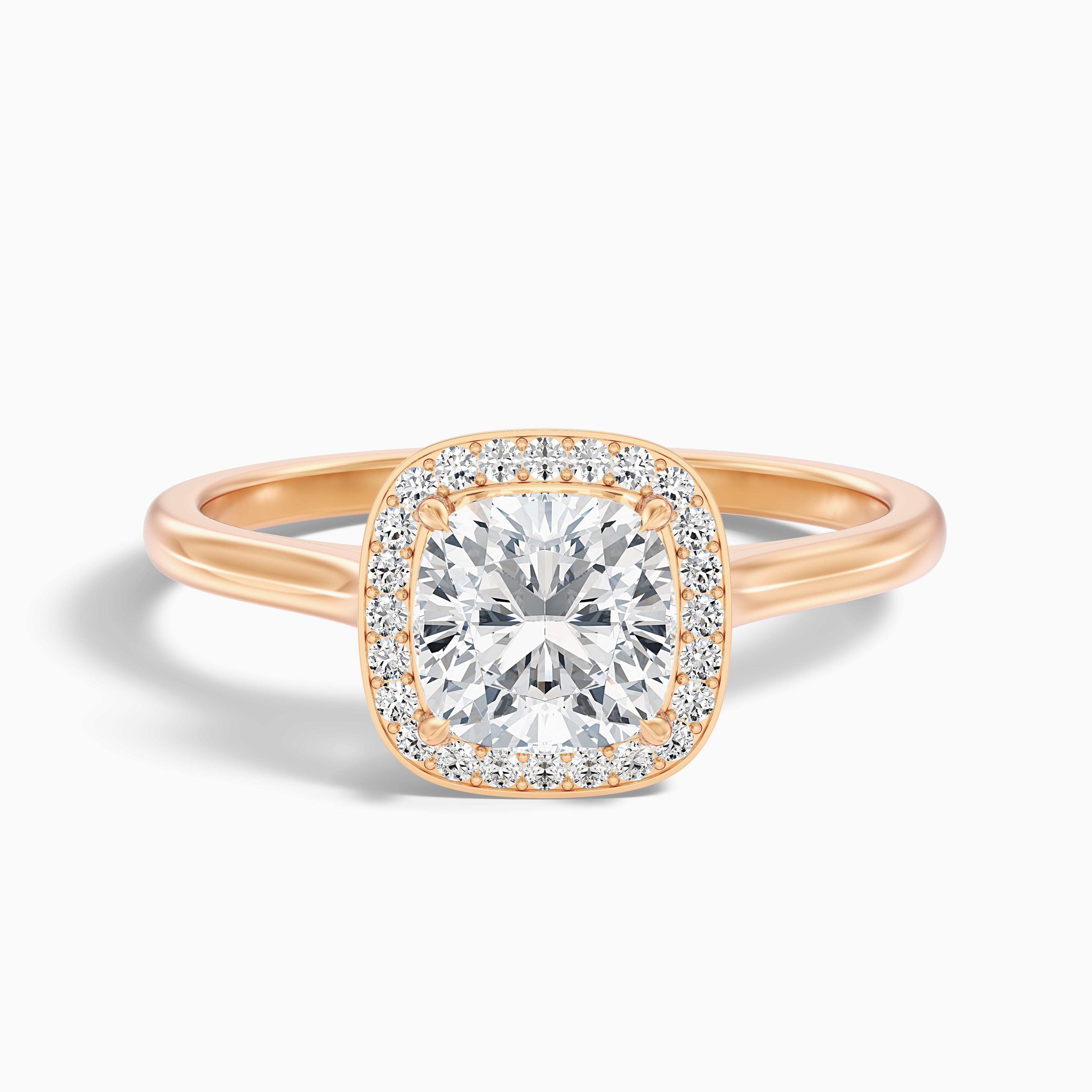 Katelyn Cushion Halo Moissanite Ring