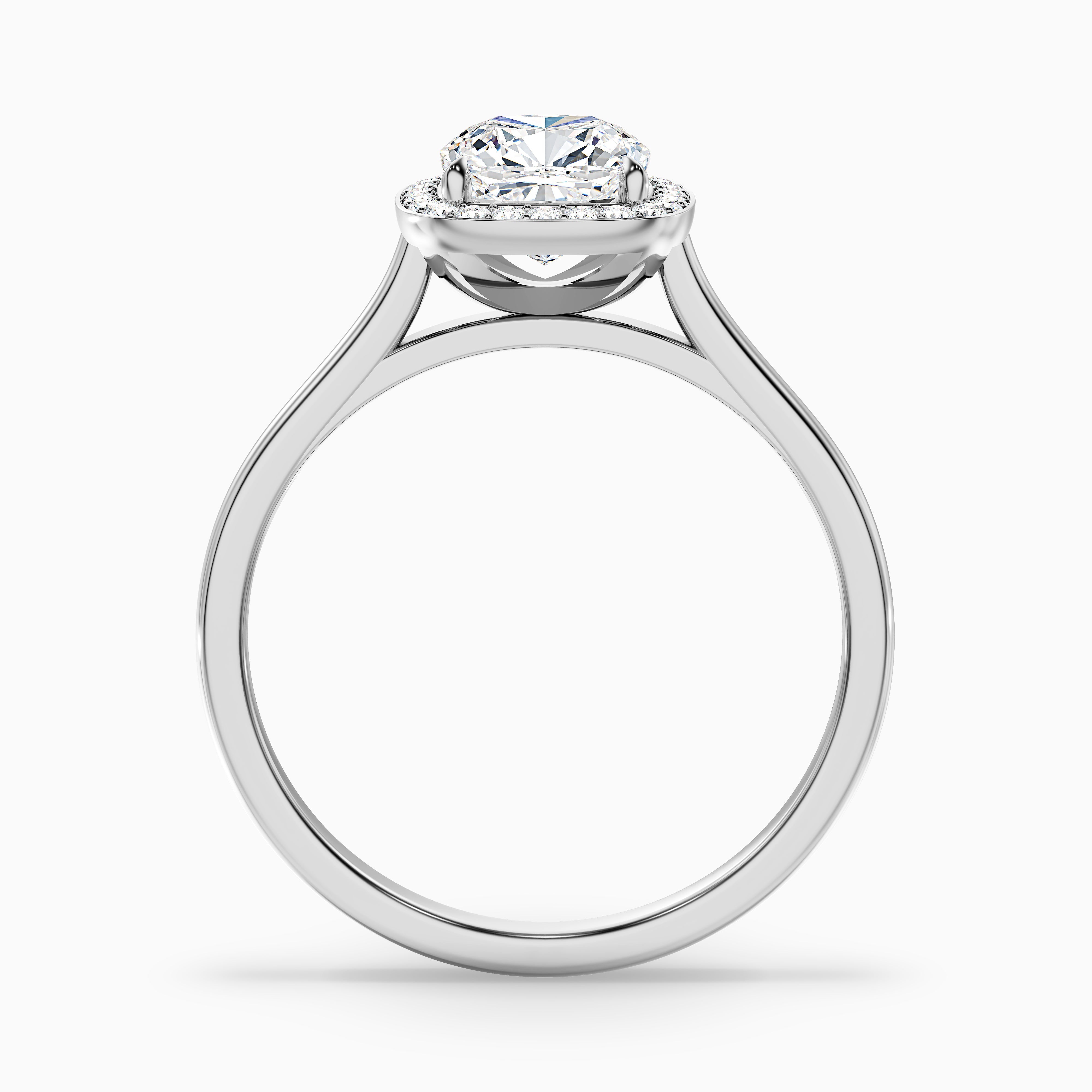 Katelyn Cushion Halo Moissanite Ring