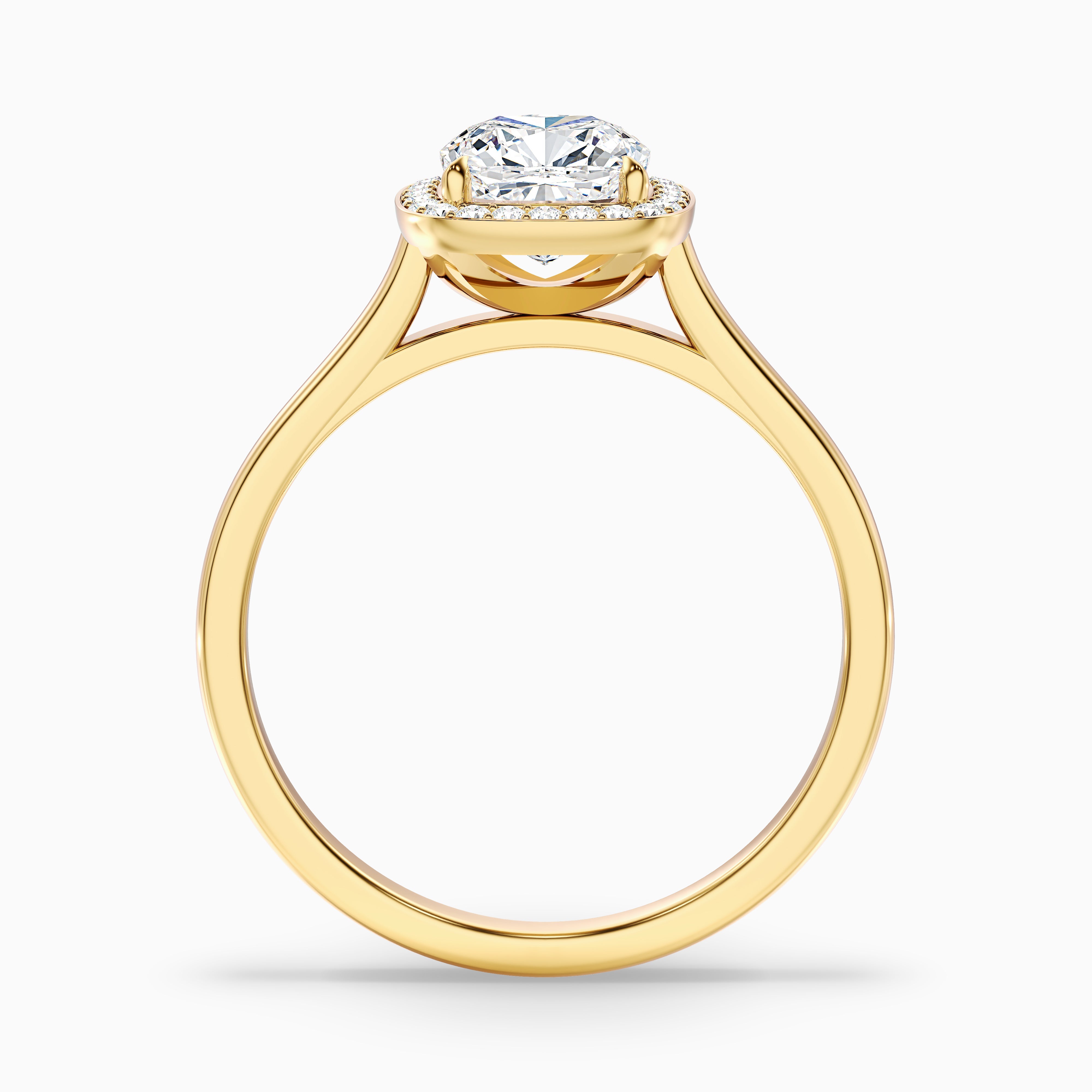 Katelyn Cushion Halo Moissanite Ring