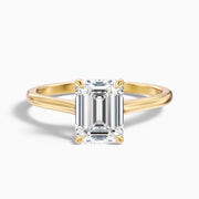 Kimberly Emerald Solitaire Lab Grown Diamond Ring